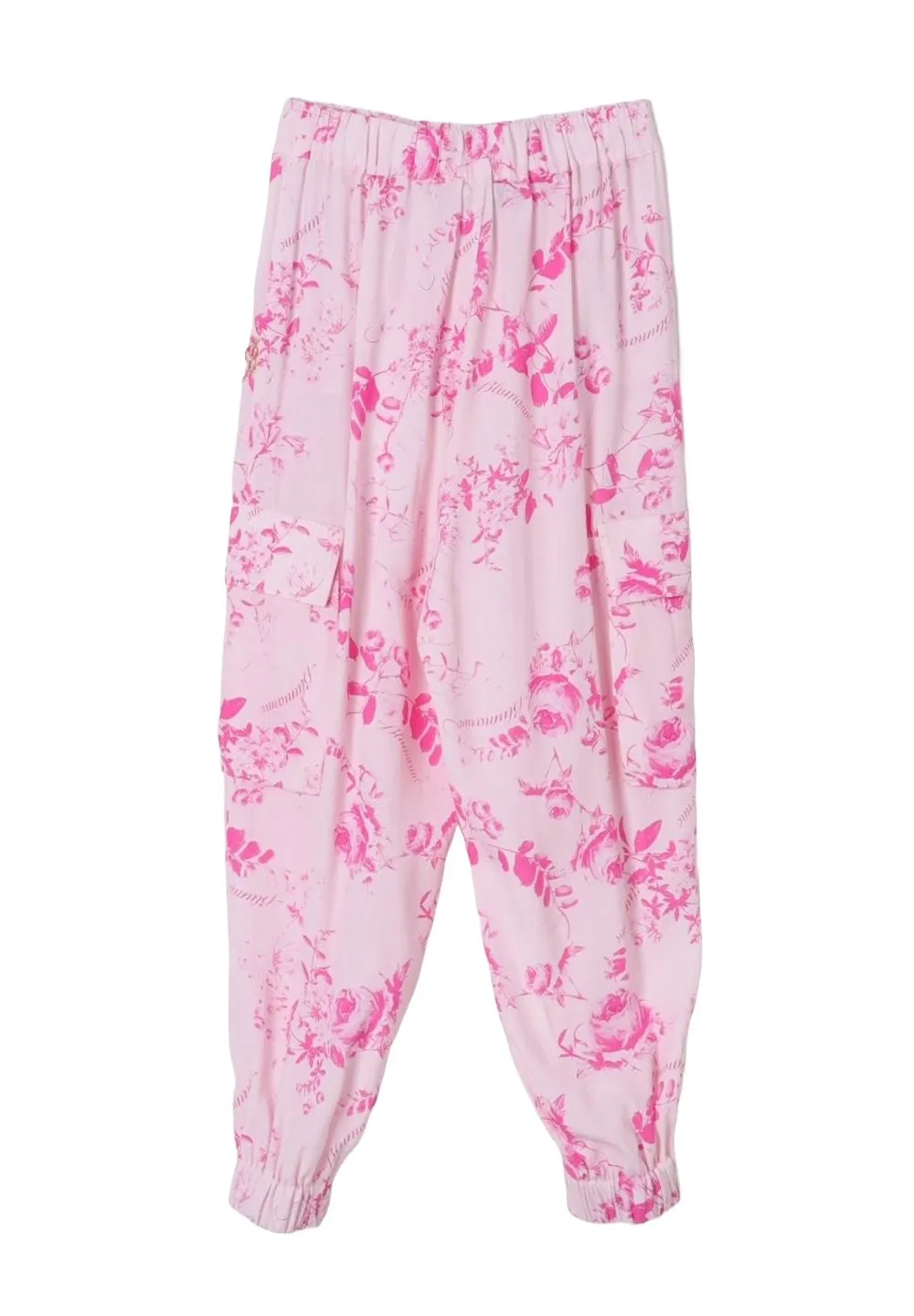 Miss Blumarine Flower Printed Pants