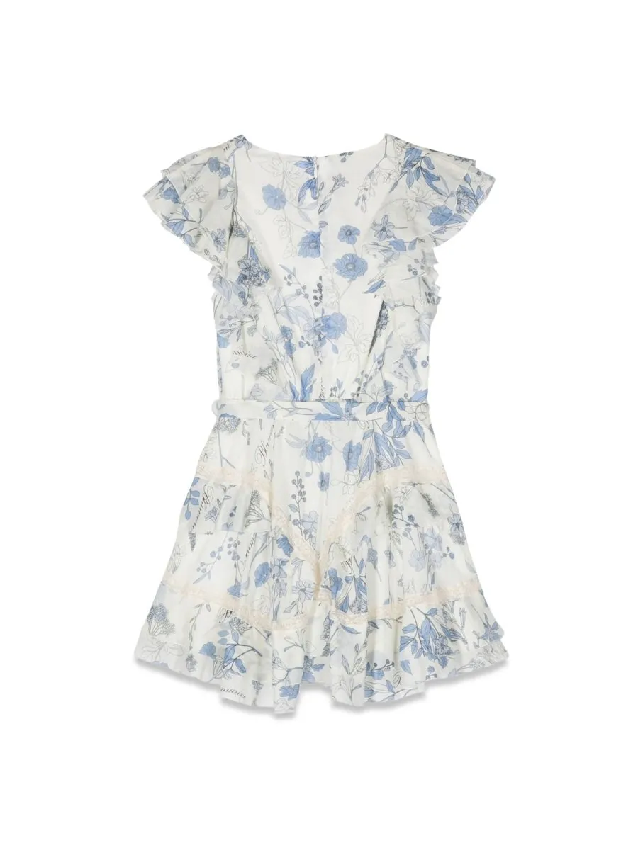 Miss Blumarine Floral Print Dress