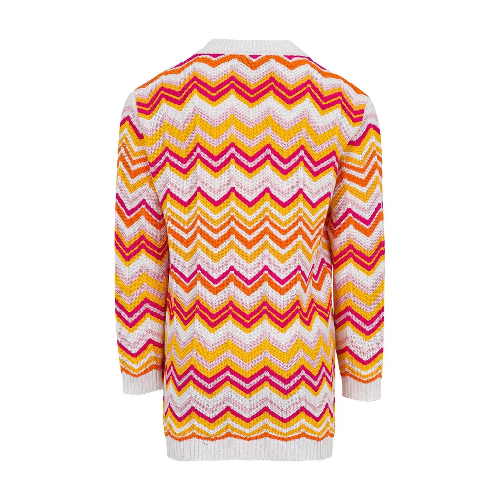 Missoni Kids Zigzag Patterned V-Neck Cardigan