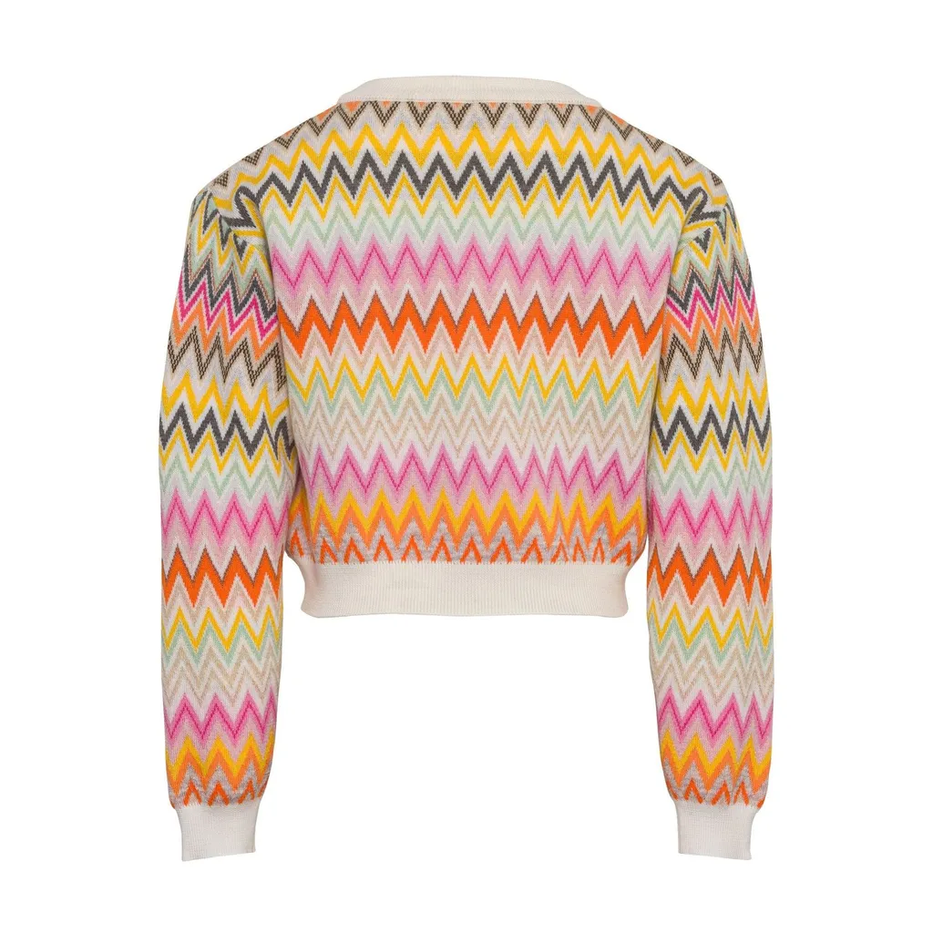 Missoni Kids Zigzag Jacquard Crewneck Jumper