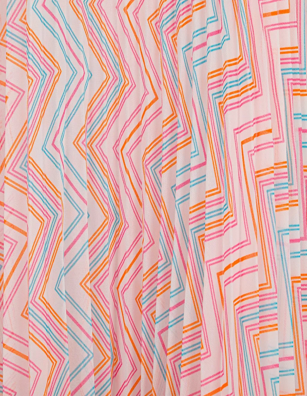 Missoni Kids Zigzag Patterned Pleated Skirt
