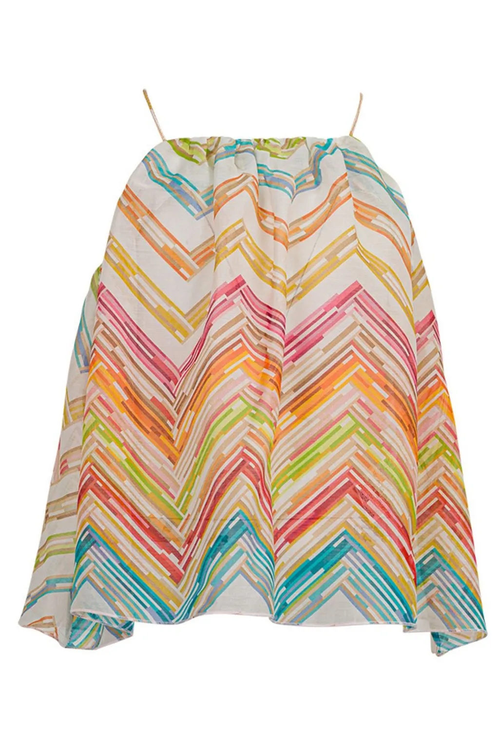 Missoni Kids Logo Charm Zigzag-Printed Blouse