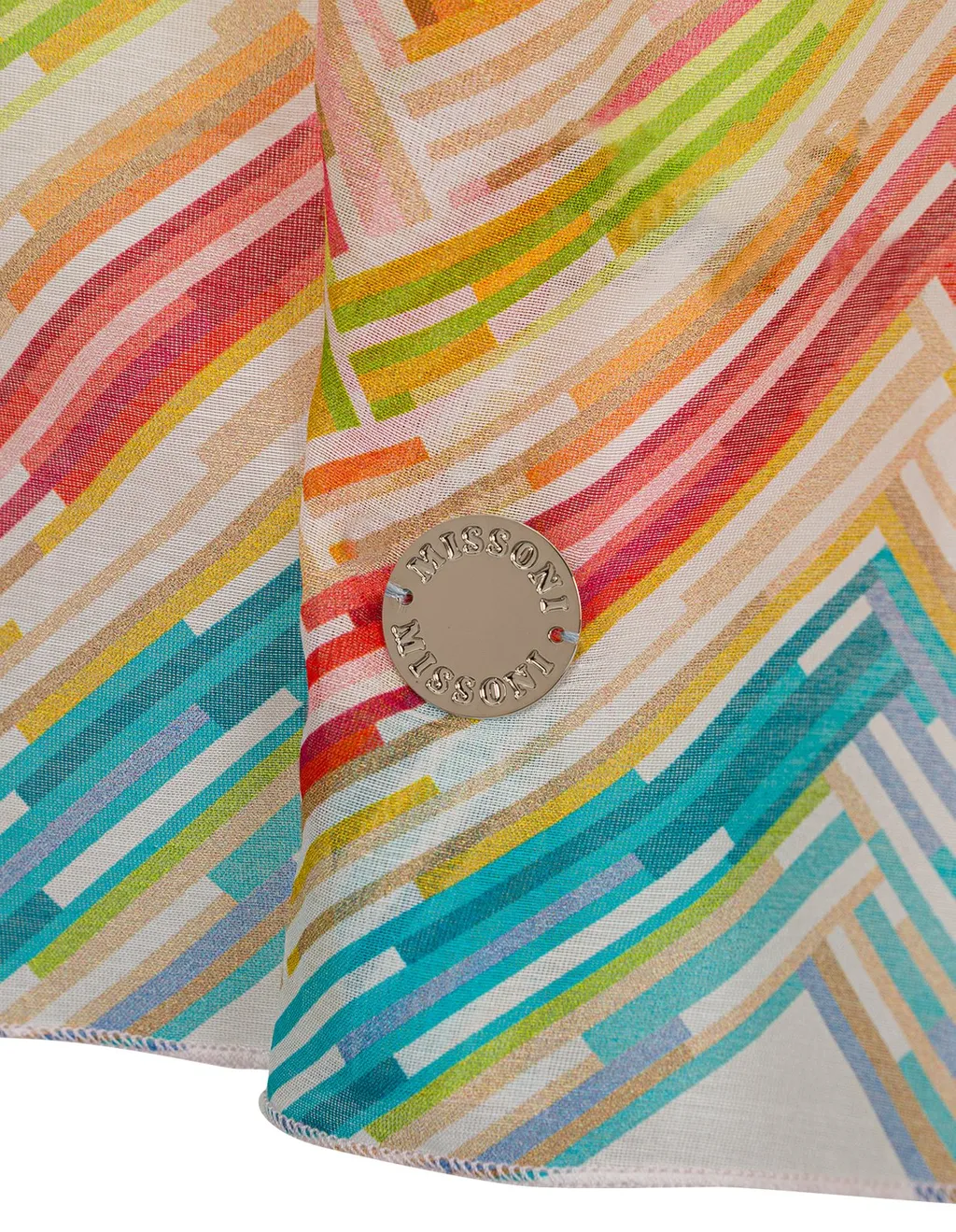 Missoni Kids Logo Charm Zigzag-Printed Blouse