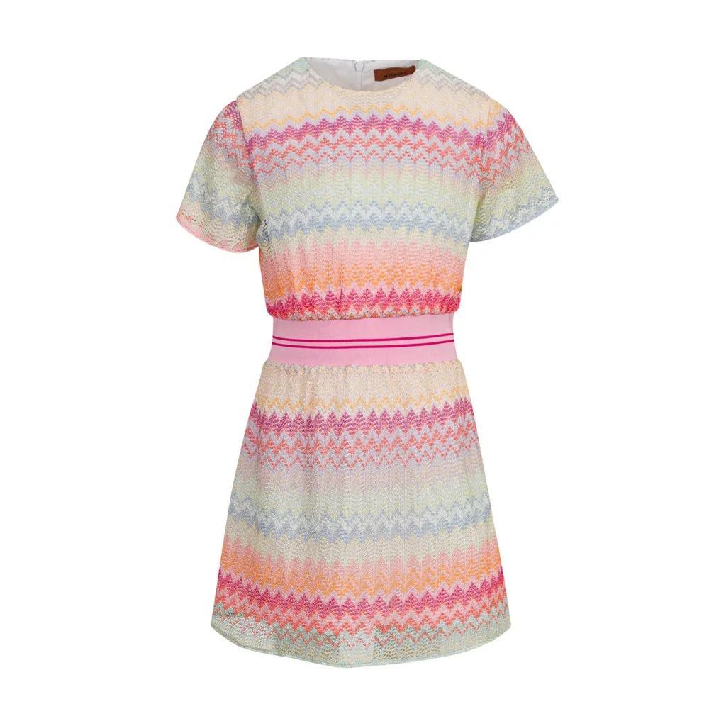 Missoni Kids Elasticated Waistband Zigzag-Woven Dress