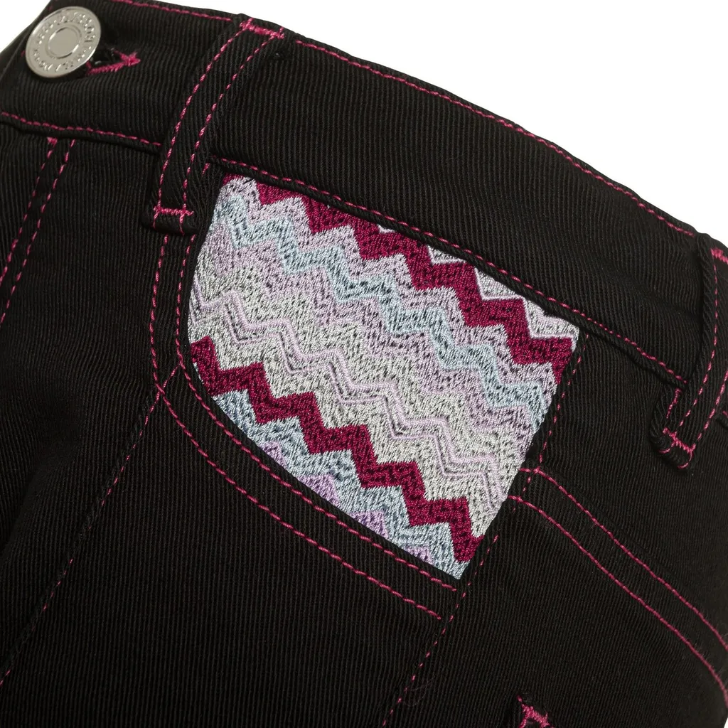 Missoni Kids Zigzag Embroidered Slim-Fit Jeans