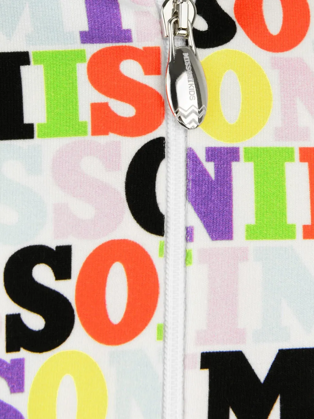 Missoni Kids Logo Printed Zipped Hoodie