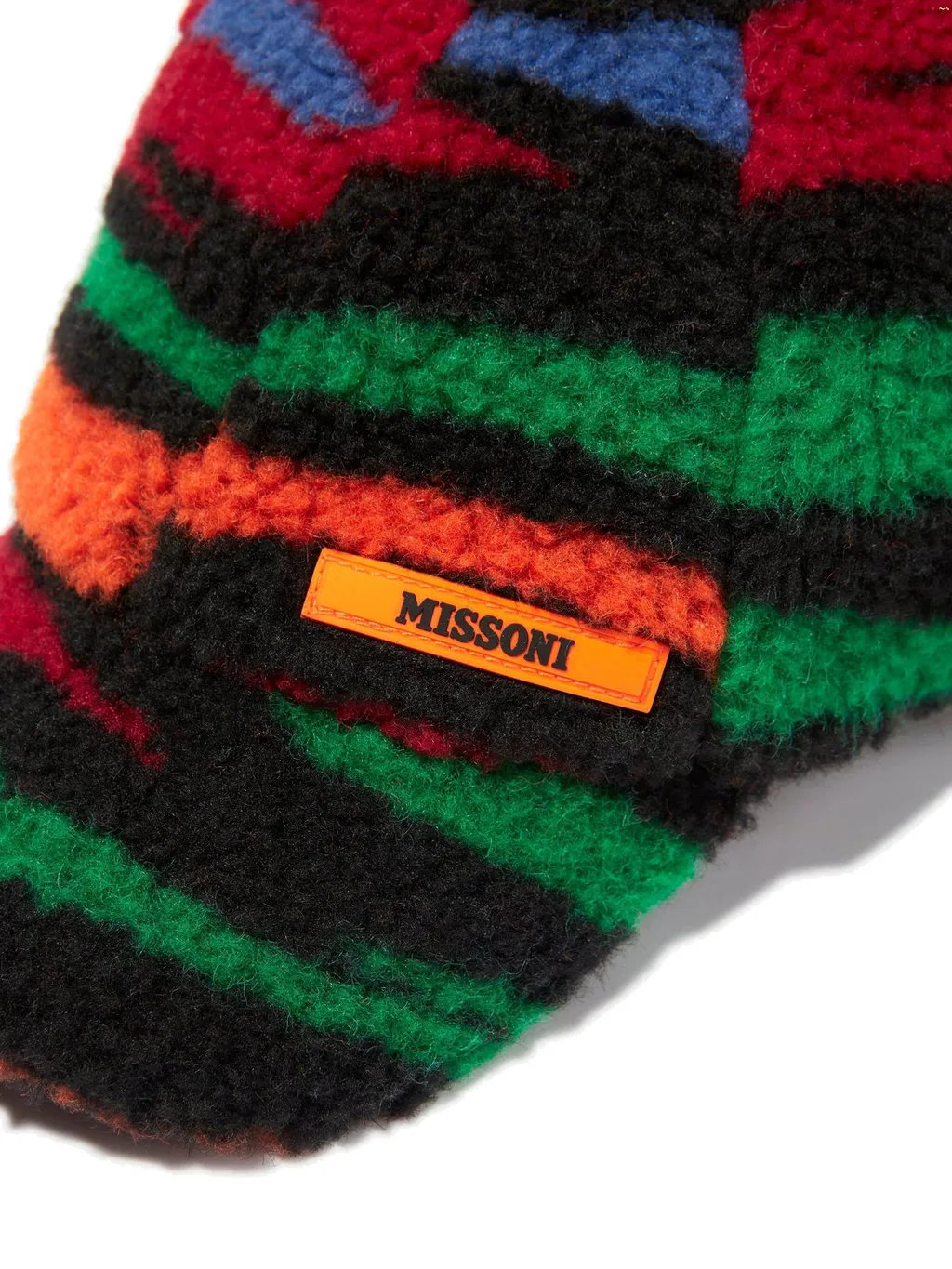 Missoni Kids Logo Patch Fleece Baseball Cap