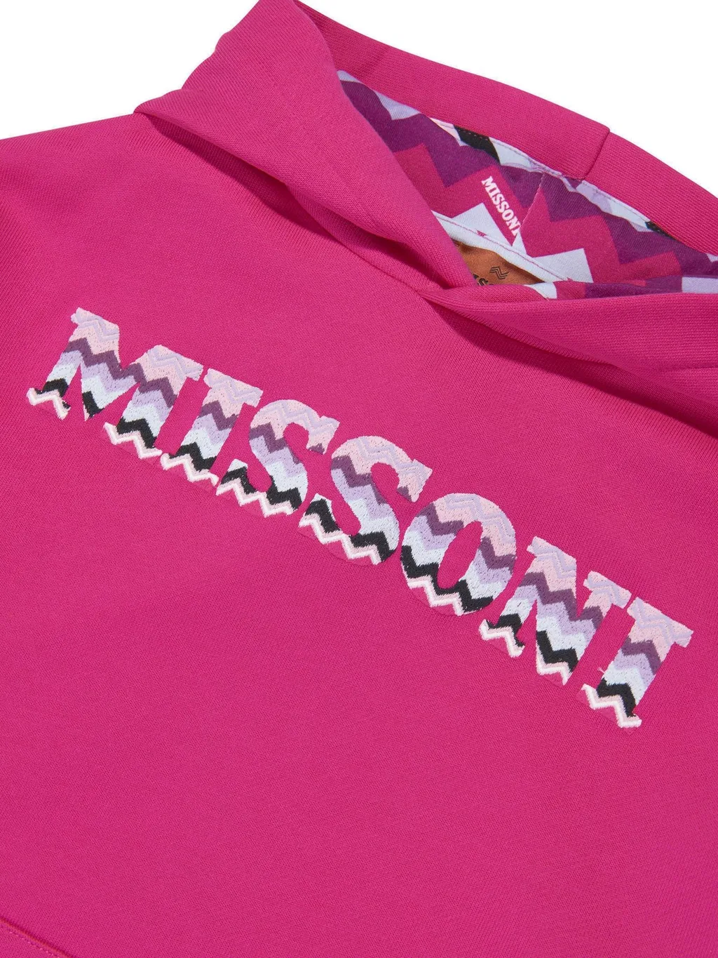 Missoni Kids Logo Printed Fleece Hoodie