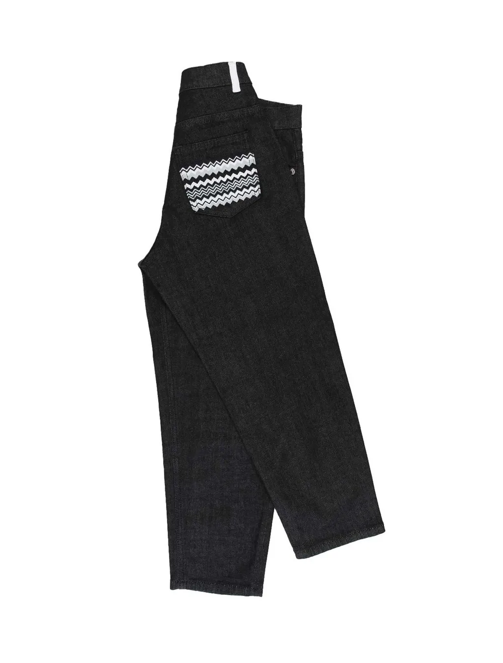 Missoni Kids Logo-Embroidered Straight Hem Jeans