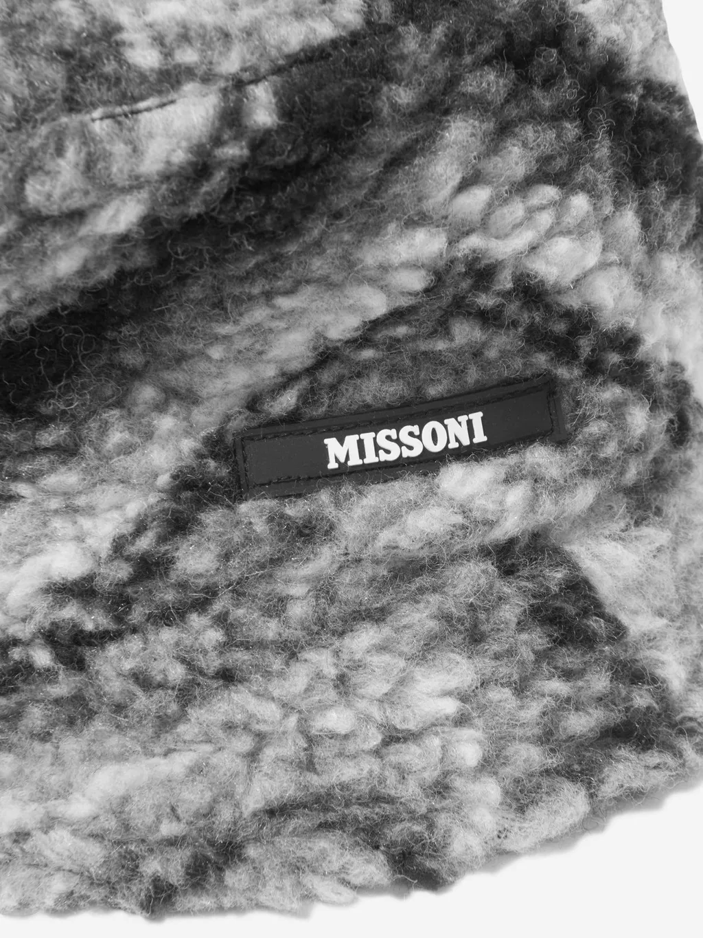 Missoni Kids Zigzag Shearling Bucket Hat