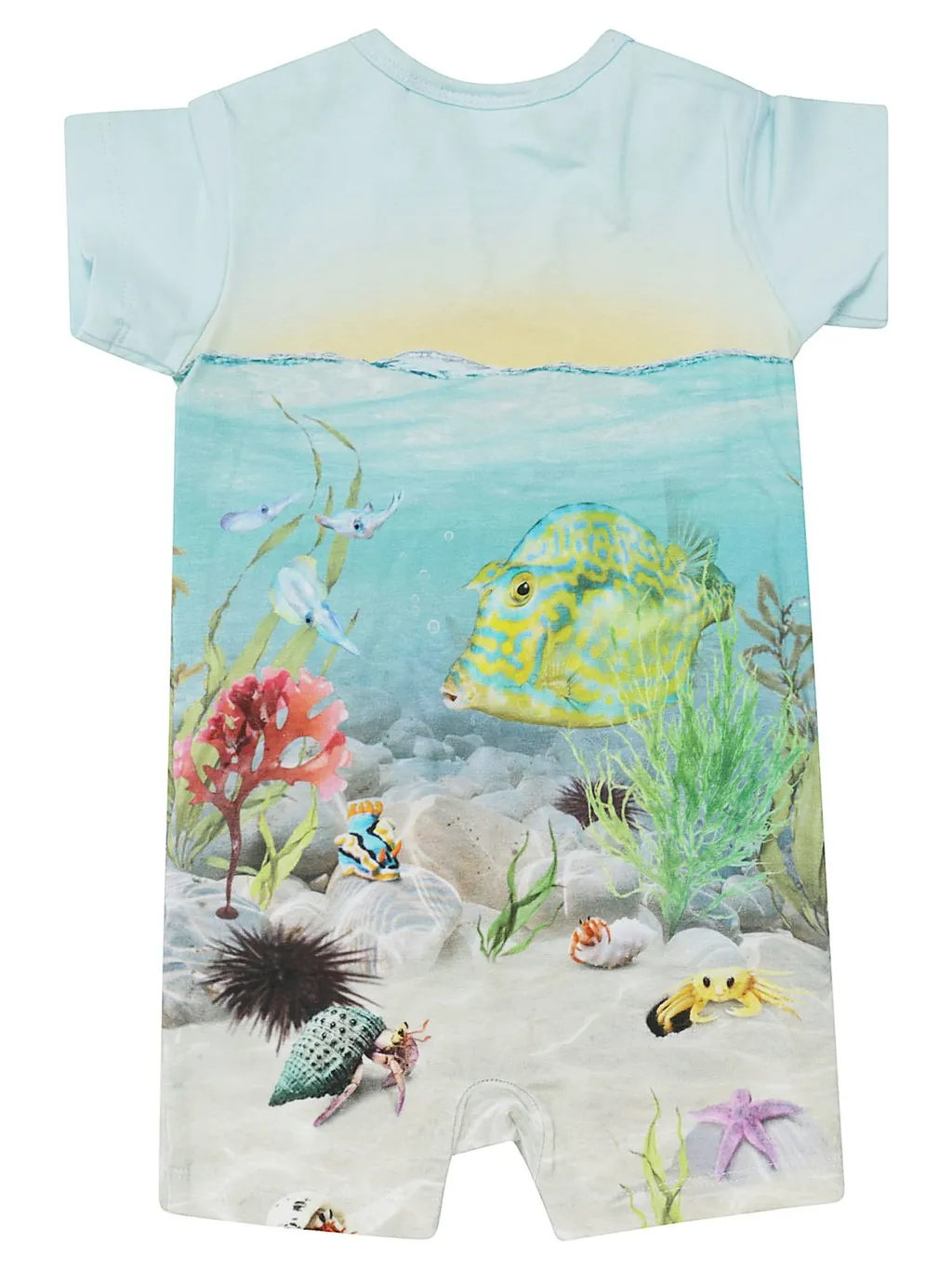 Molo Kids Finn Printed Short Sleeve Romper