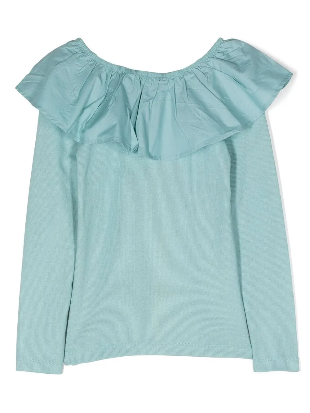 Molo Kids Renate Poplin Collar Long-Sleeved Top