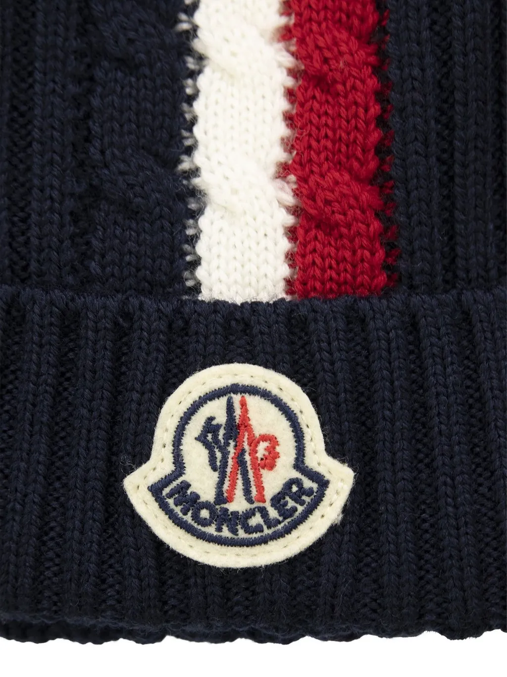 Moncler Enfant Logo Patch Beanie