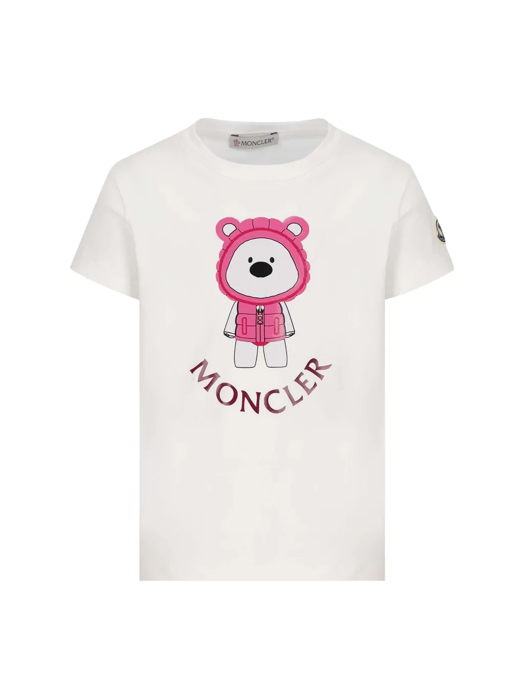 Moncler Enfant Logo Printed Crewneck T-Shirt