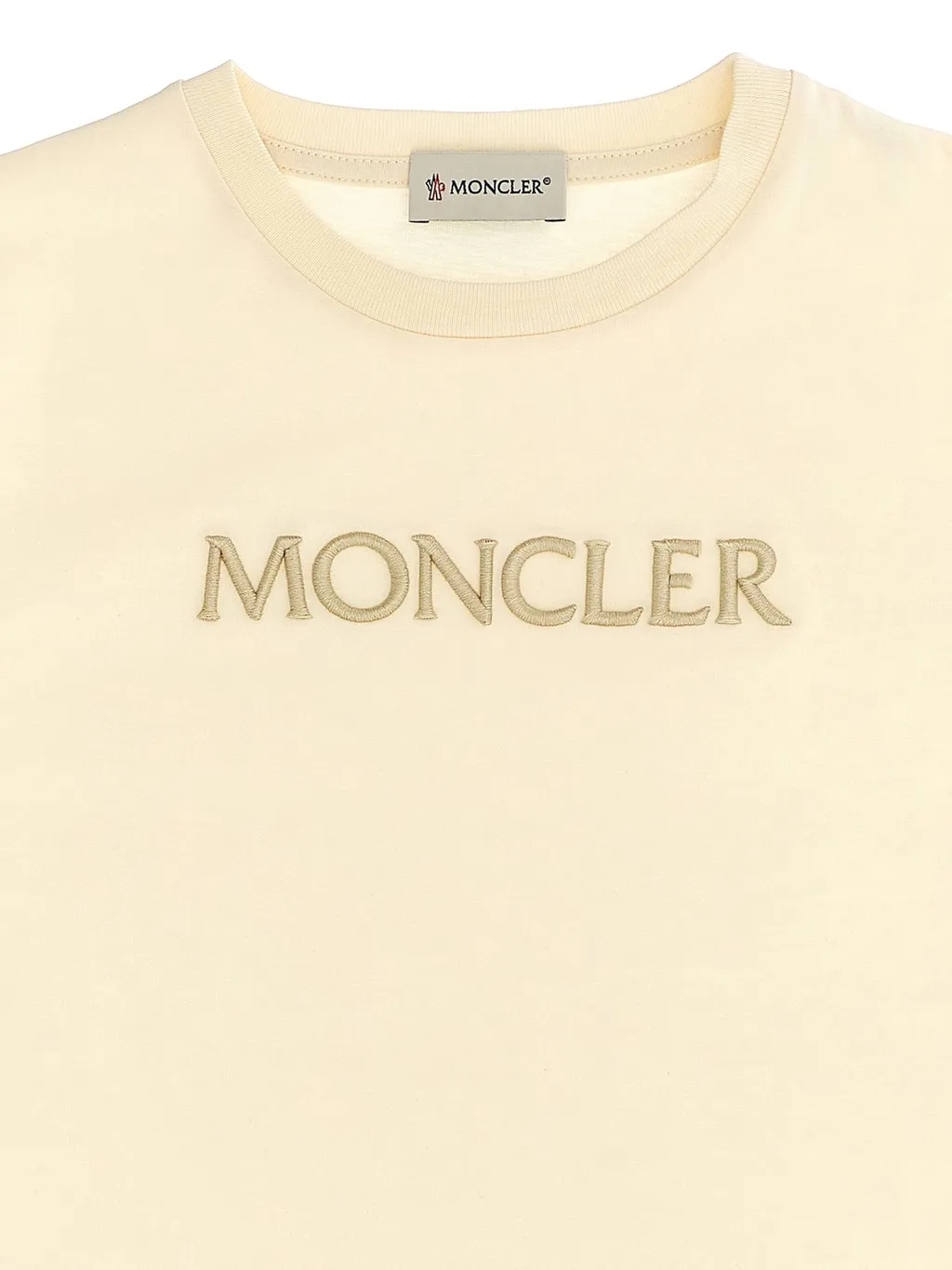 Moncler Enfant Logo Embroidered Crewneck T-Shirt