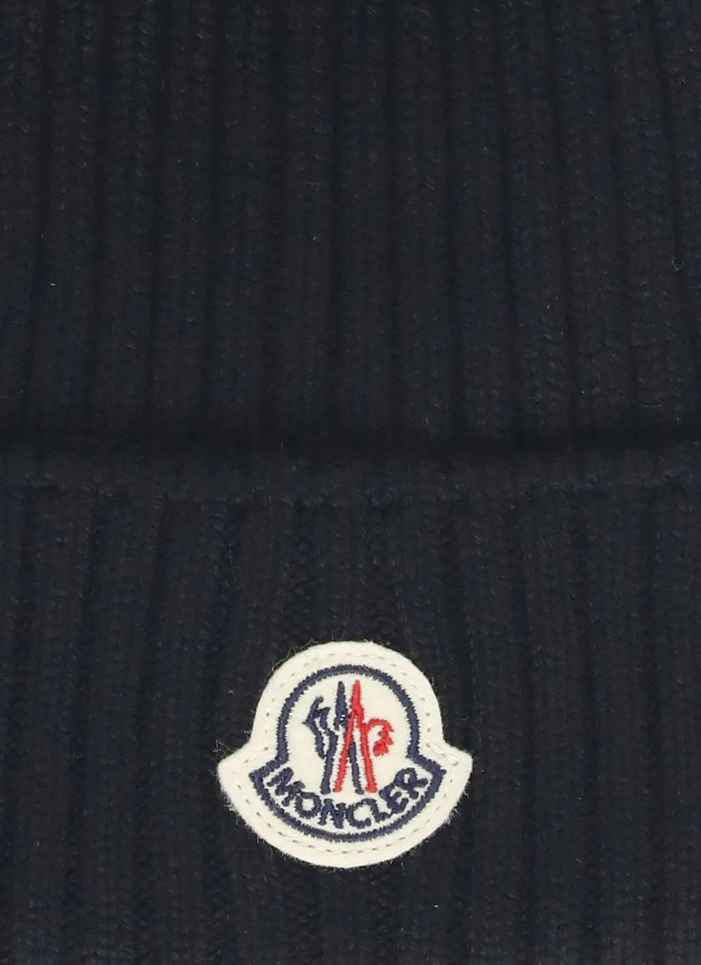 Moncler Enfant Faux Fur Pom Pom Beanie