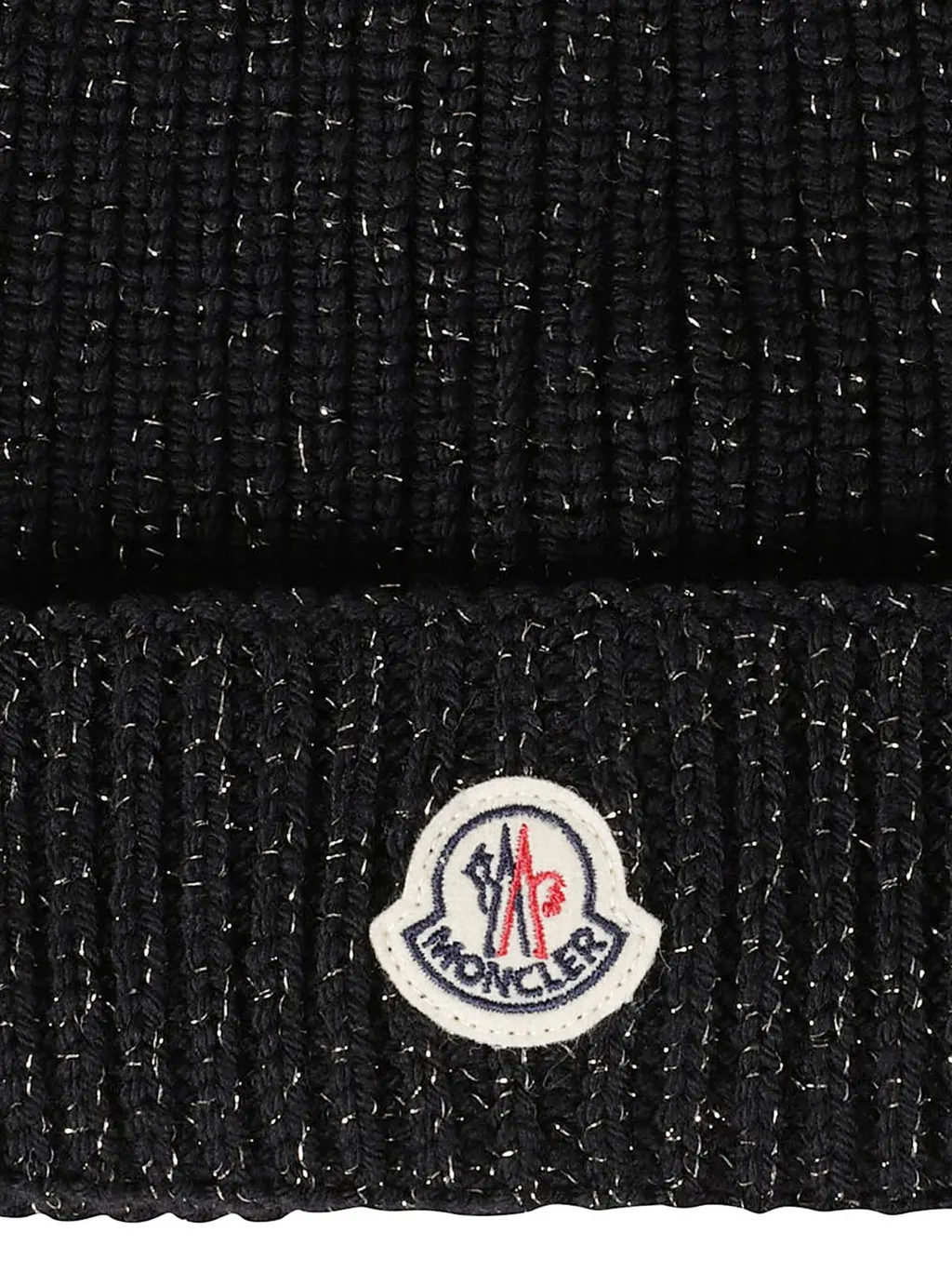 Moncler Enfant Logo Patch Ribbed Beanie