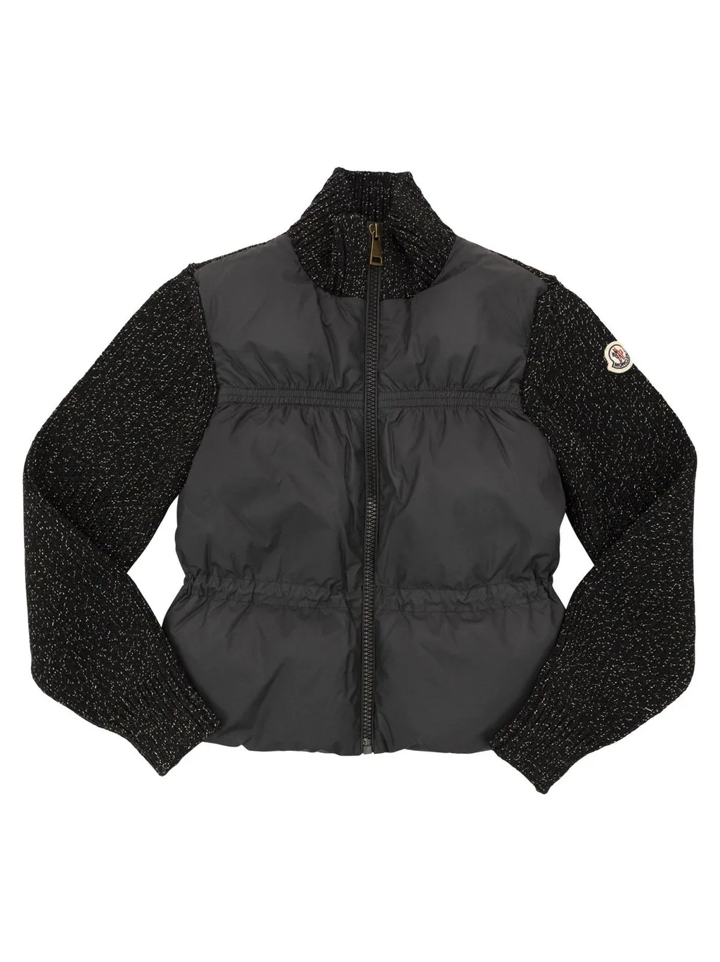 Moncler Enfant Padded Lurex Knitted Cardigan