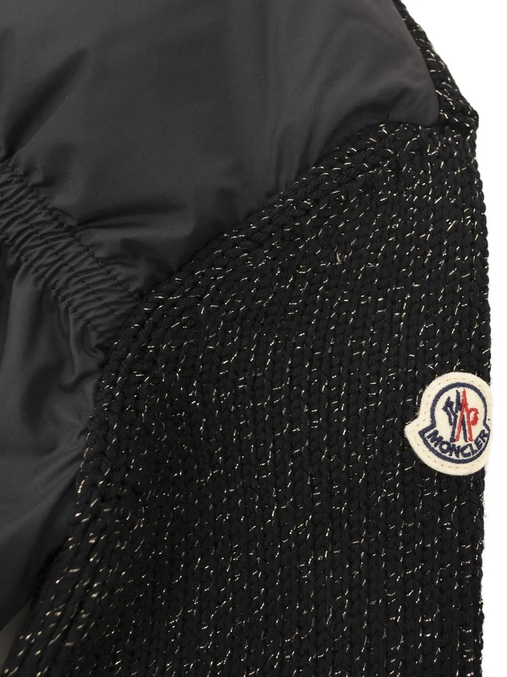 Moncler Enfant Padded Lurex Knitted Cardigan