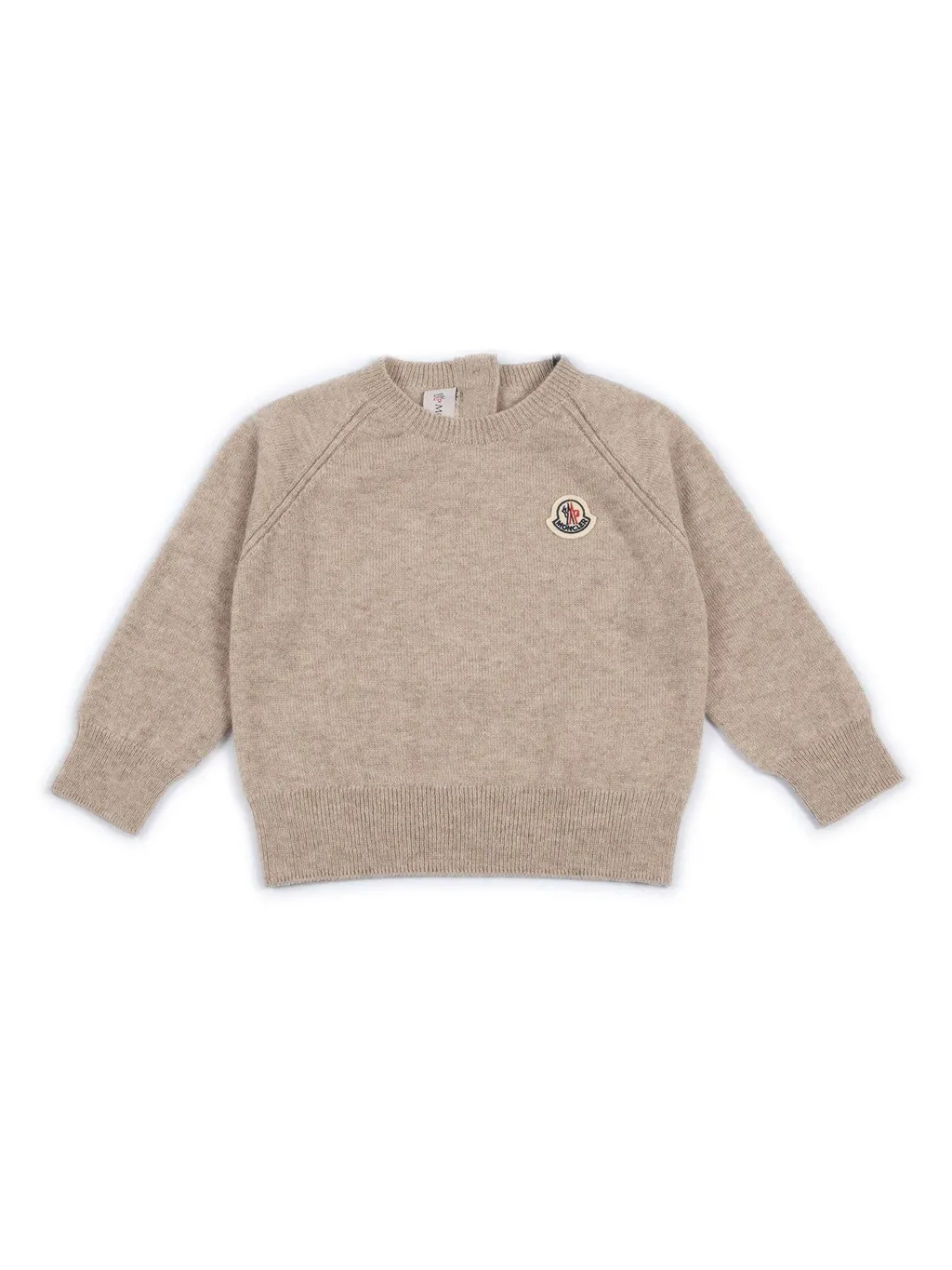 Moncler Enfant Logo Patch Crewneck Jumper