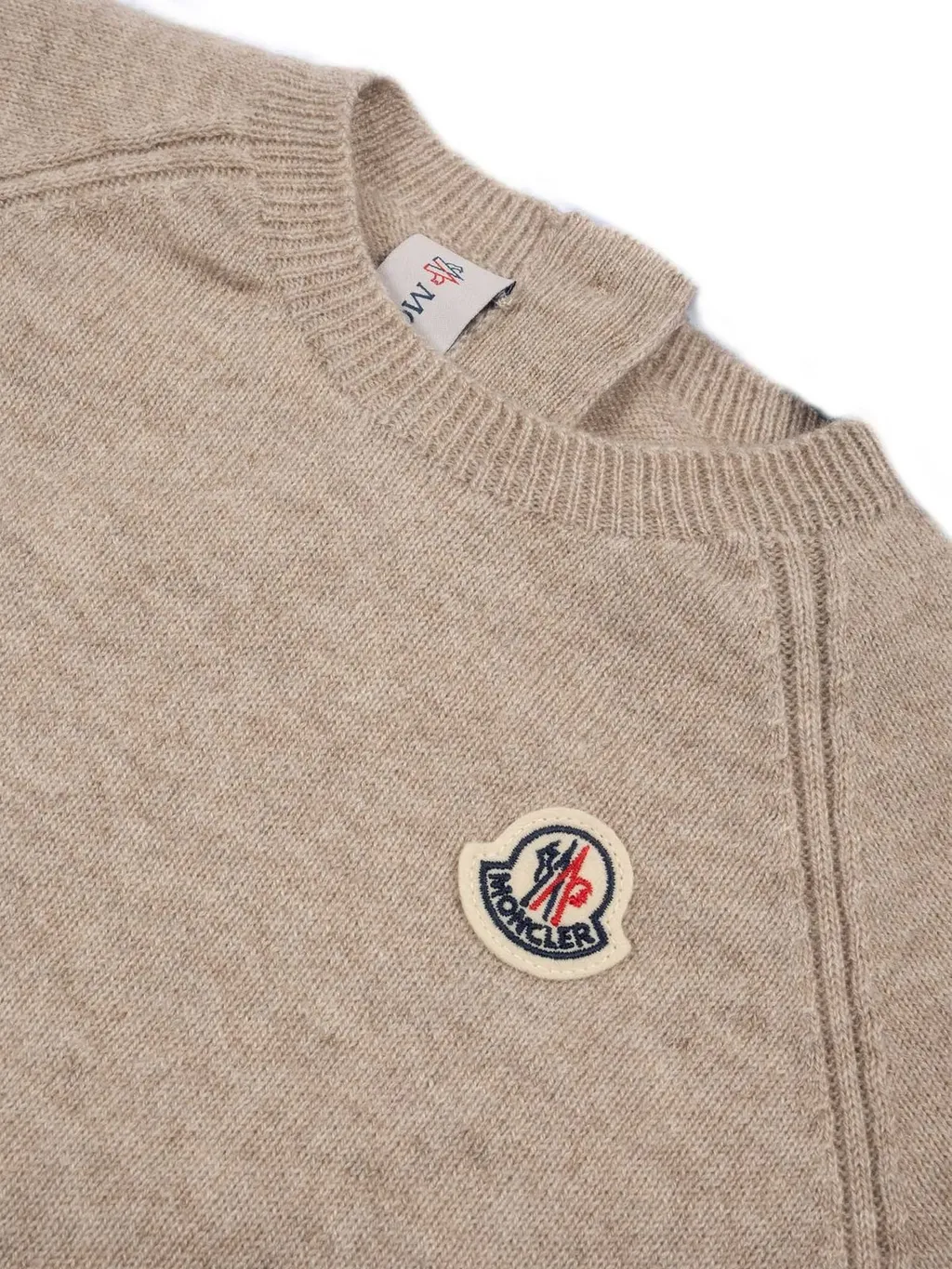 Moncler Enfant Logo Patch Crewneck Jumper