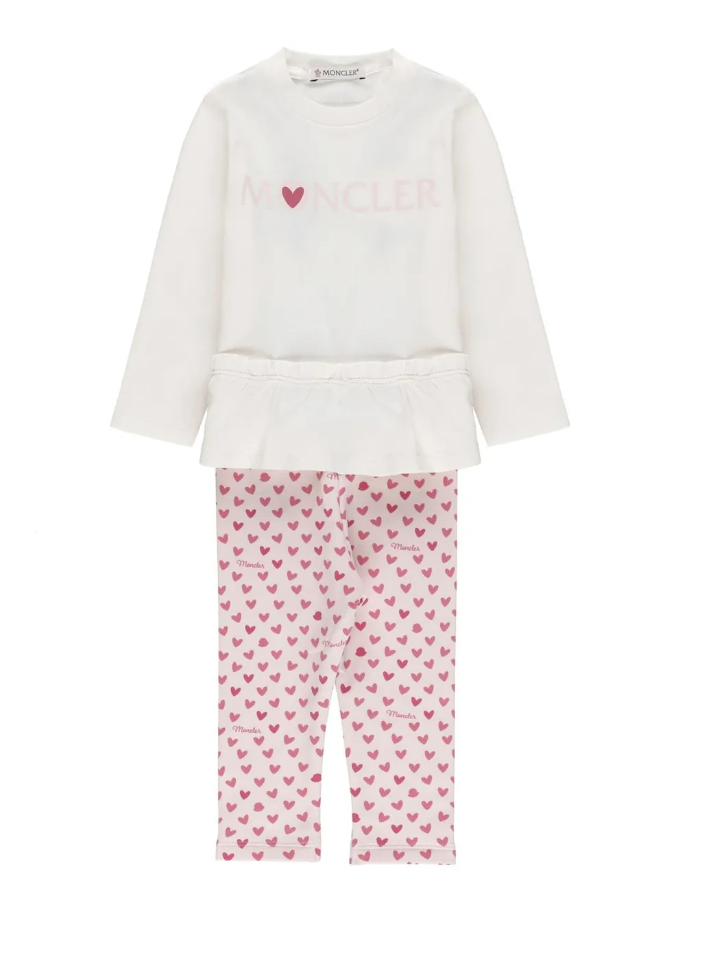 Moncler Enfant Heart Print Set