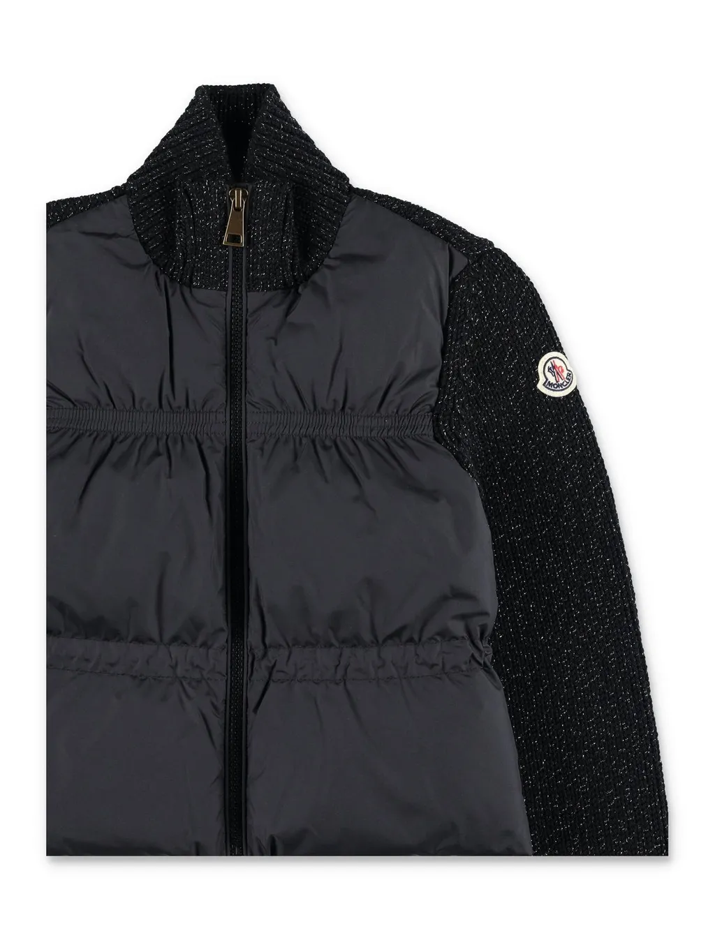 Moncler Enfant Padded Metallic Zip-Up Cardigan