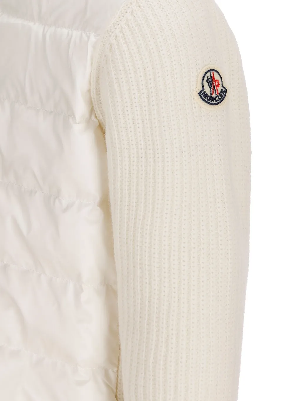 Moncler Enfant Logo Patch Padded Cardigan