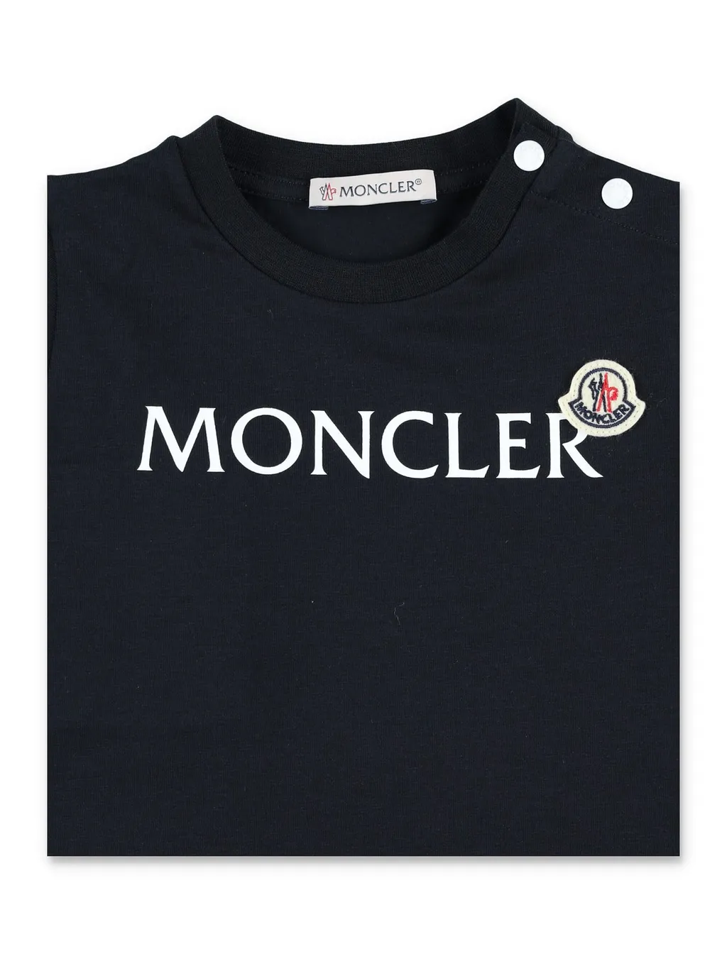 Moncler Enfant Logo Patch Crewneck T-Shirt