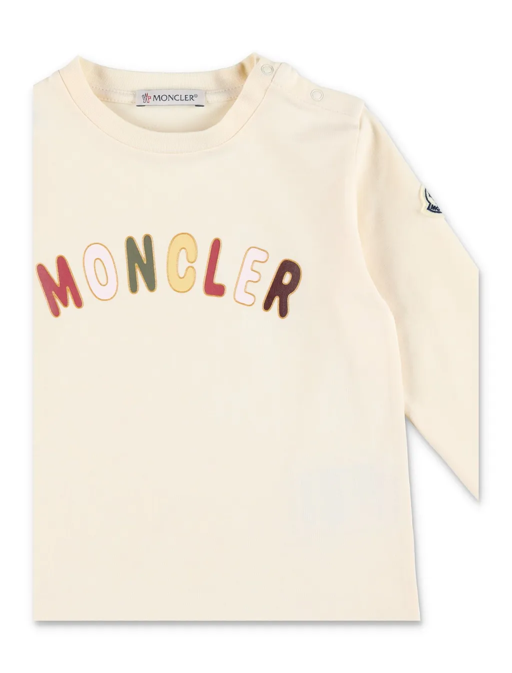 Moncler Enfant Logo Printed Long Sleeved T-Shirt