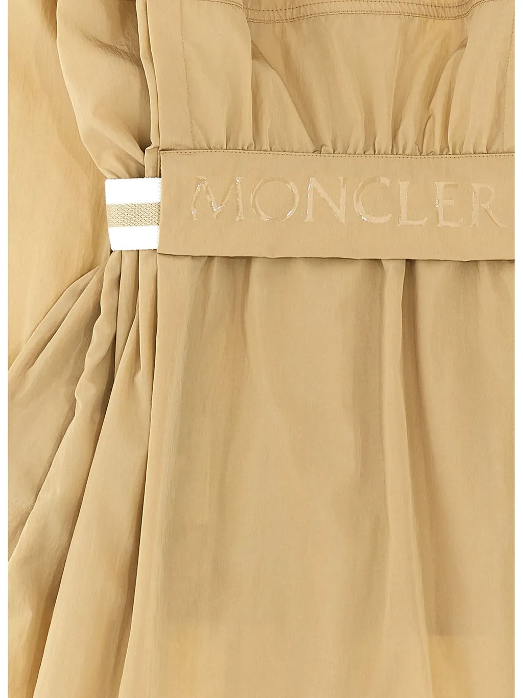 Moncler Enfant Logo-Printed Belted-Waist Hooded Rain Jacket
