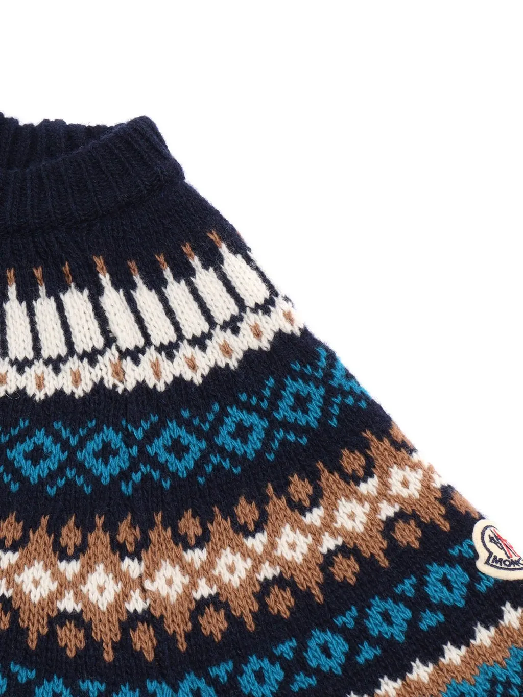 Moncler Enfant Fair-Isle Pattern Crewneck Knitted Jumper