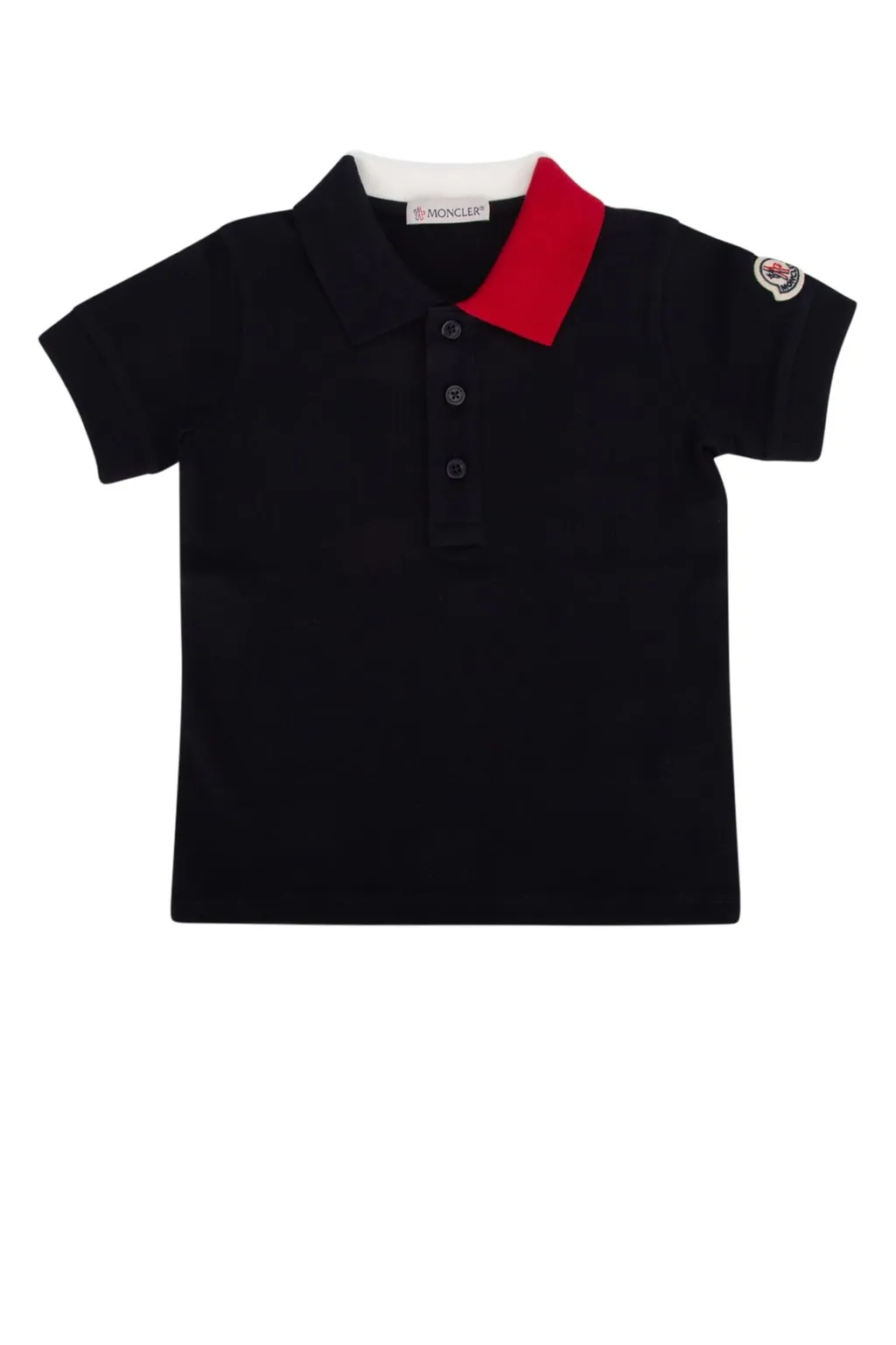 Moncler Enfant Logo-Patch Short-Sleeved Polo Shirt