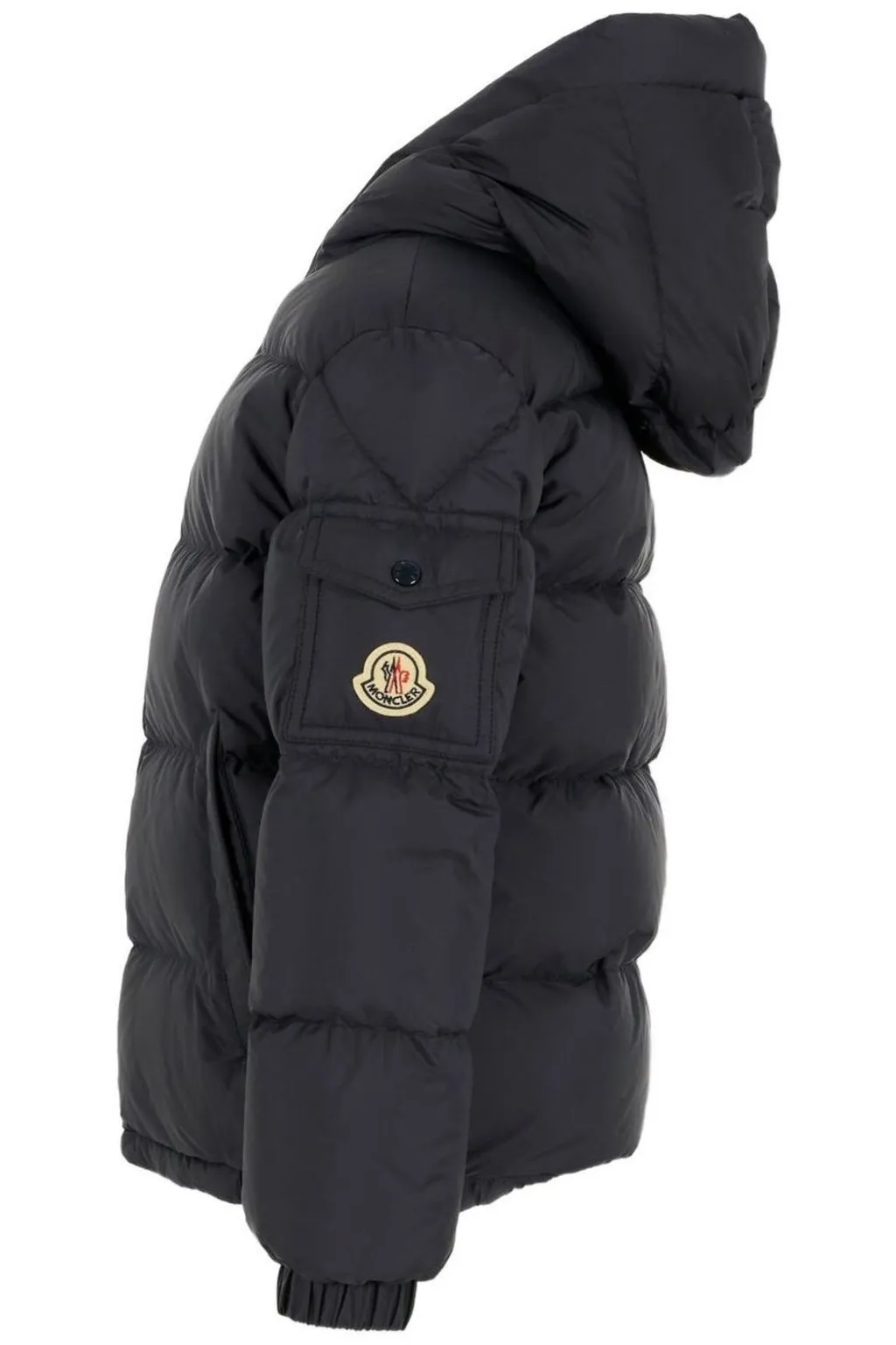 Moncler Enfant Logo Patch Hooded Padded Jacket