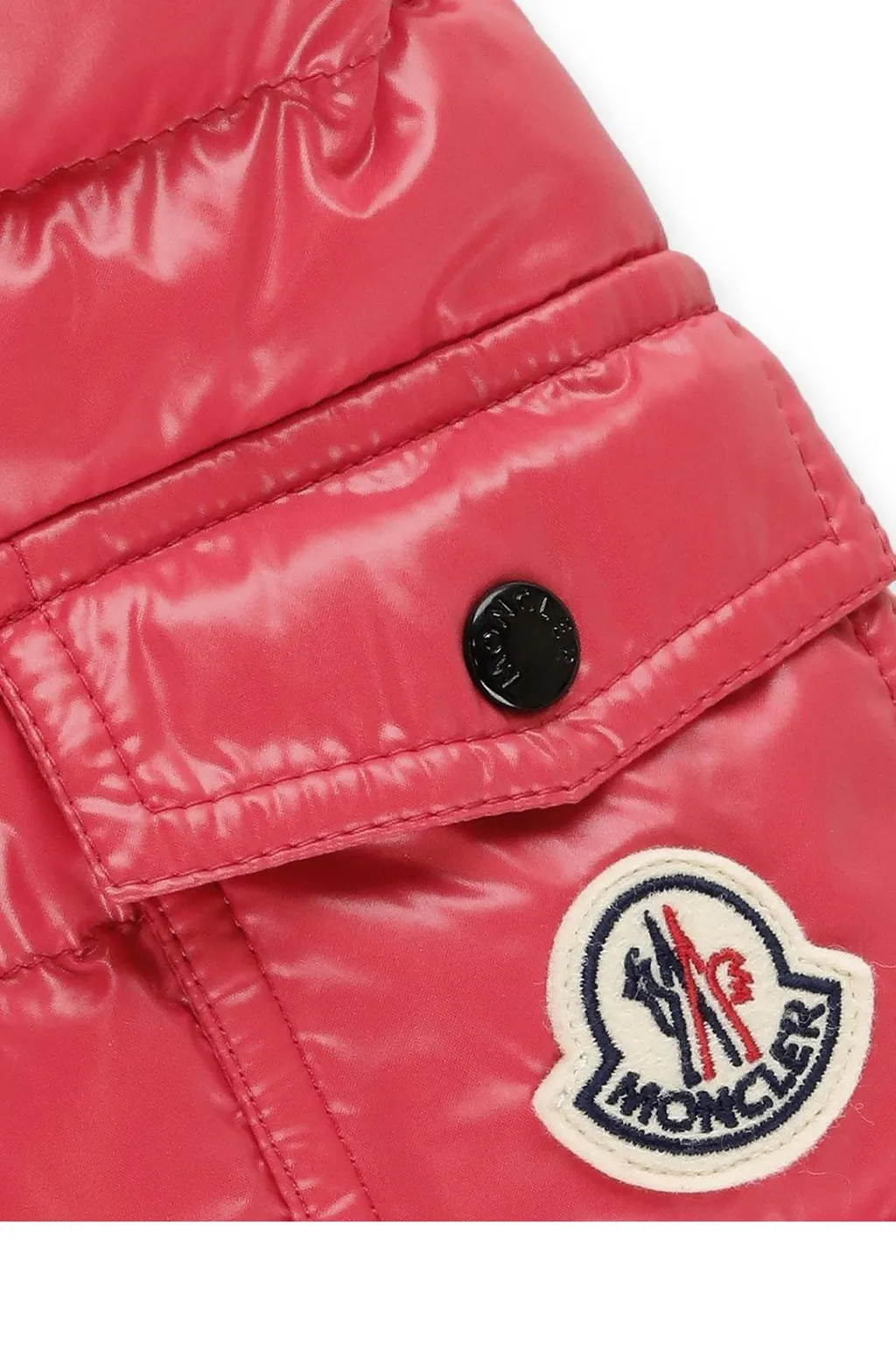 Moncler Enfant Logo Patch Hooded Down Jacket