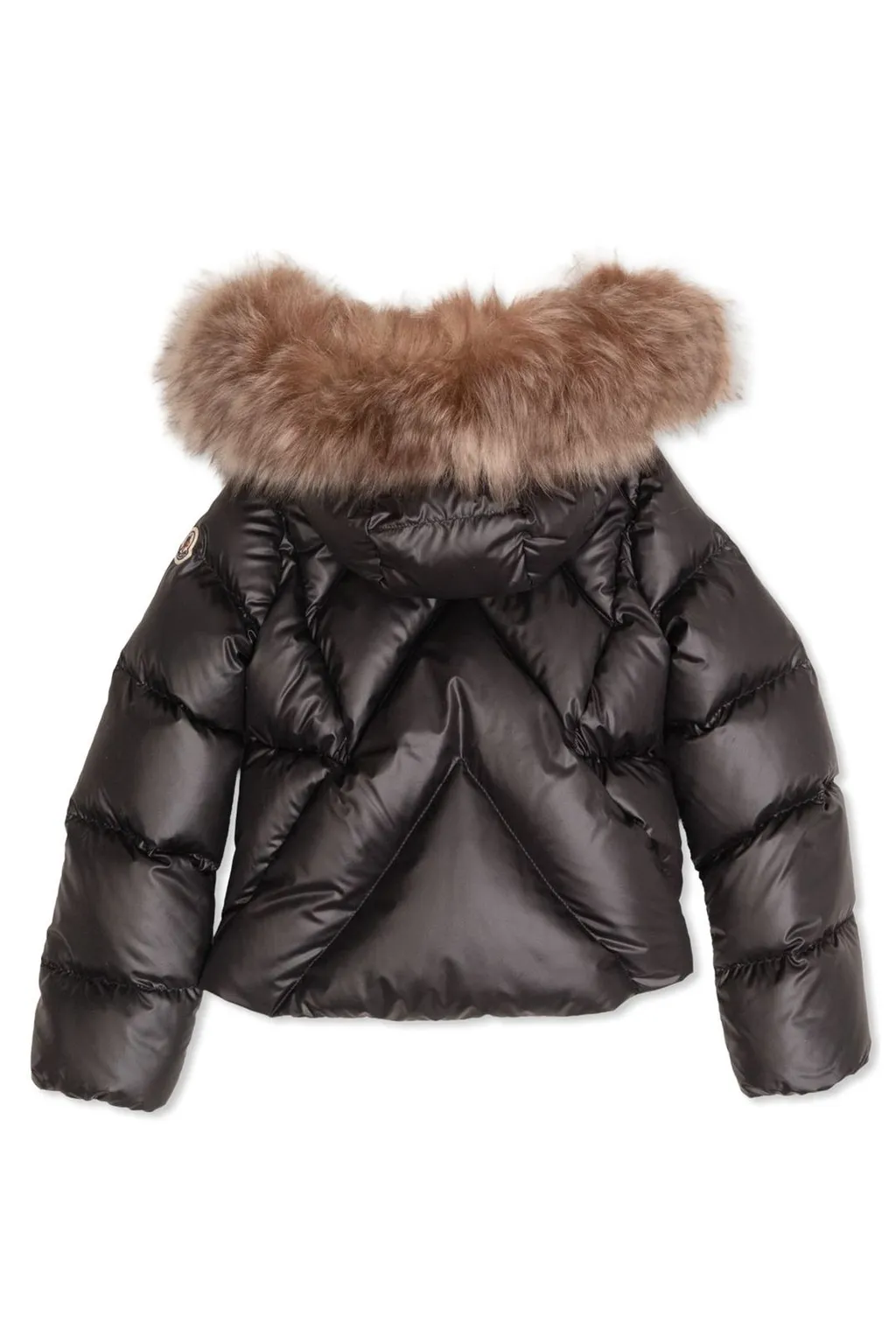 Moncler Enfant Shearling Detailed Down Jacket