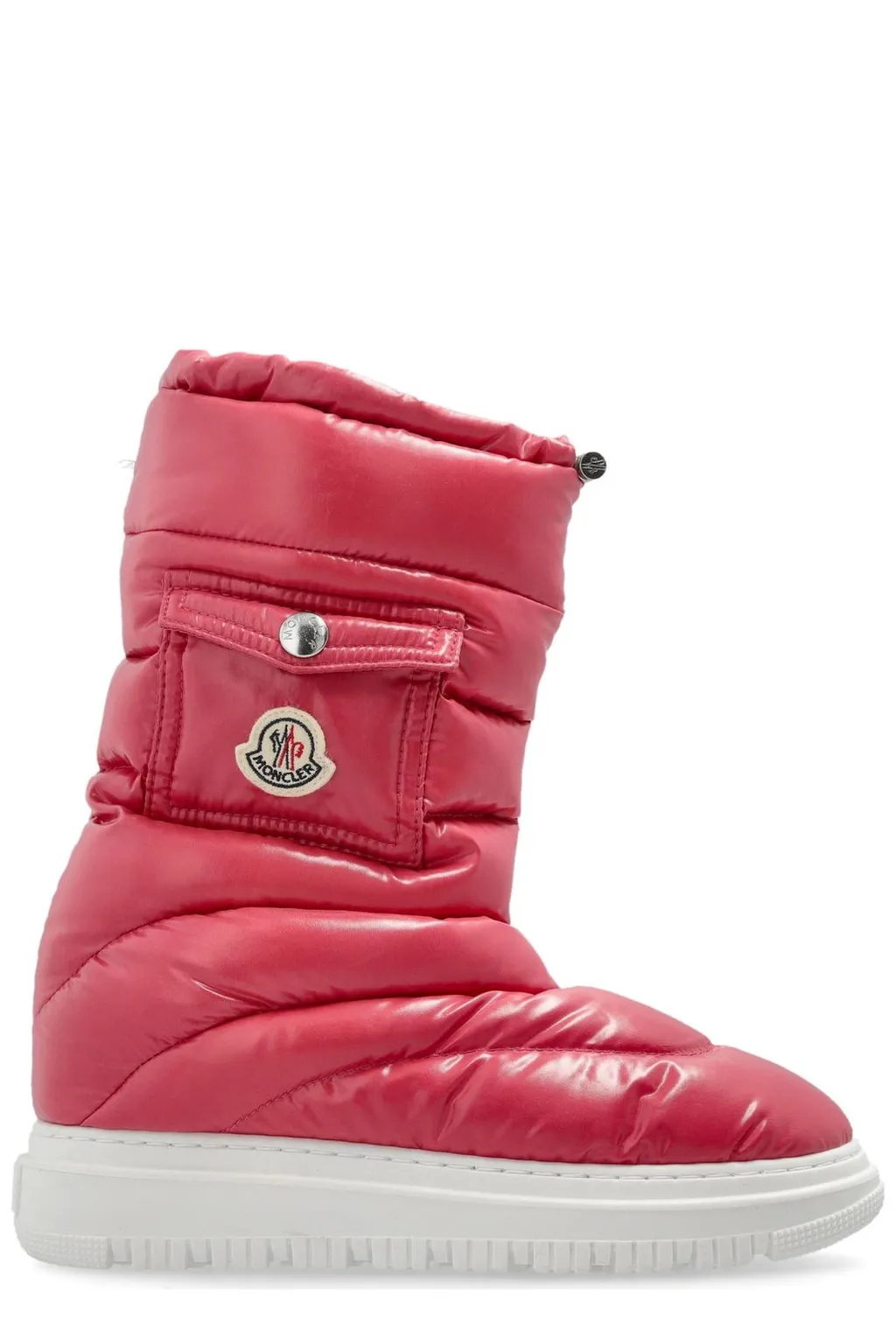 Moncler Enfant Gaia Logo Patch Padded Snow Boots