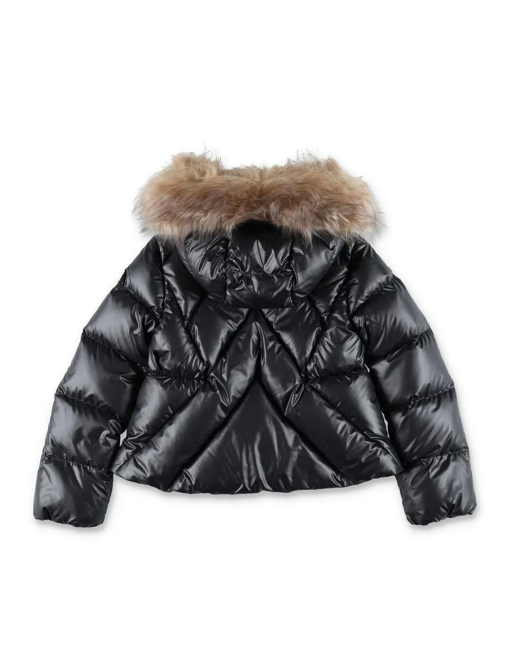 Moncler Enfant Domas Shearling-Trimmed Hooded Down Jacket