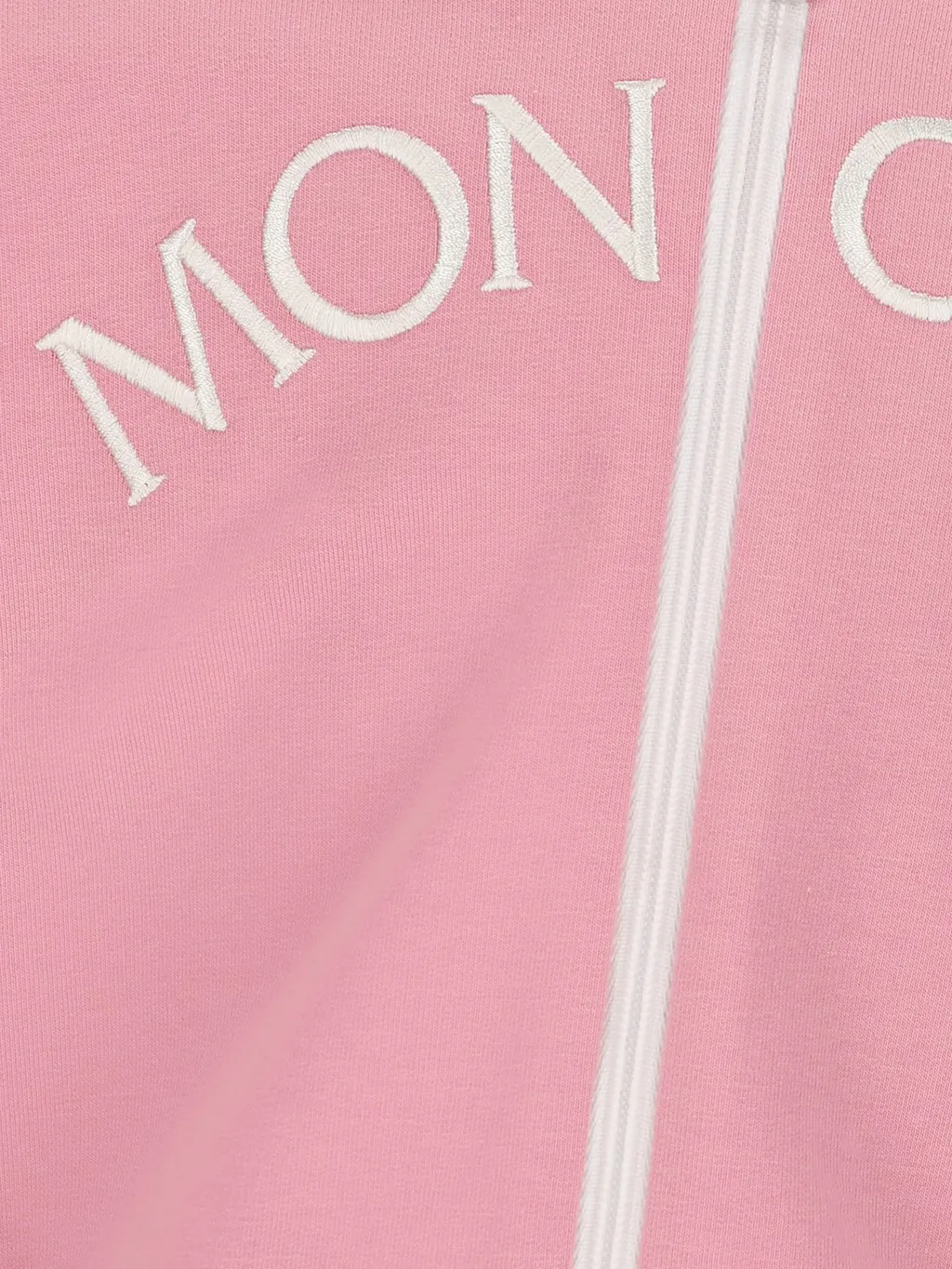 Moncler Enfant Logo Embroidered Zipped Hoodie