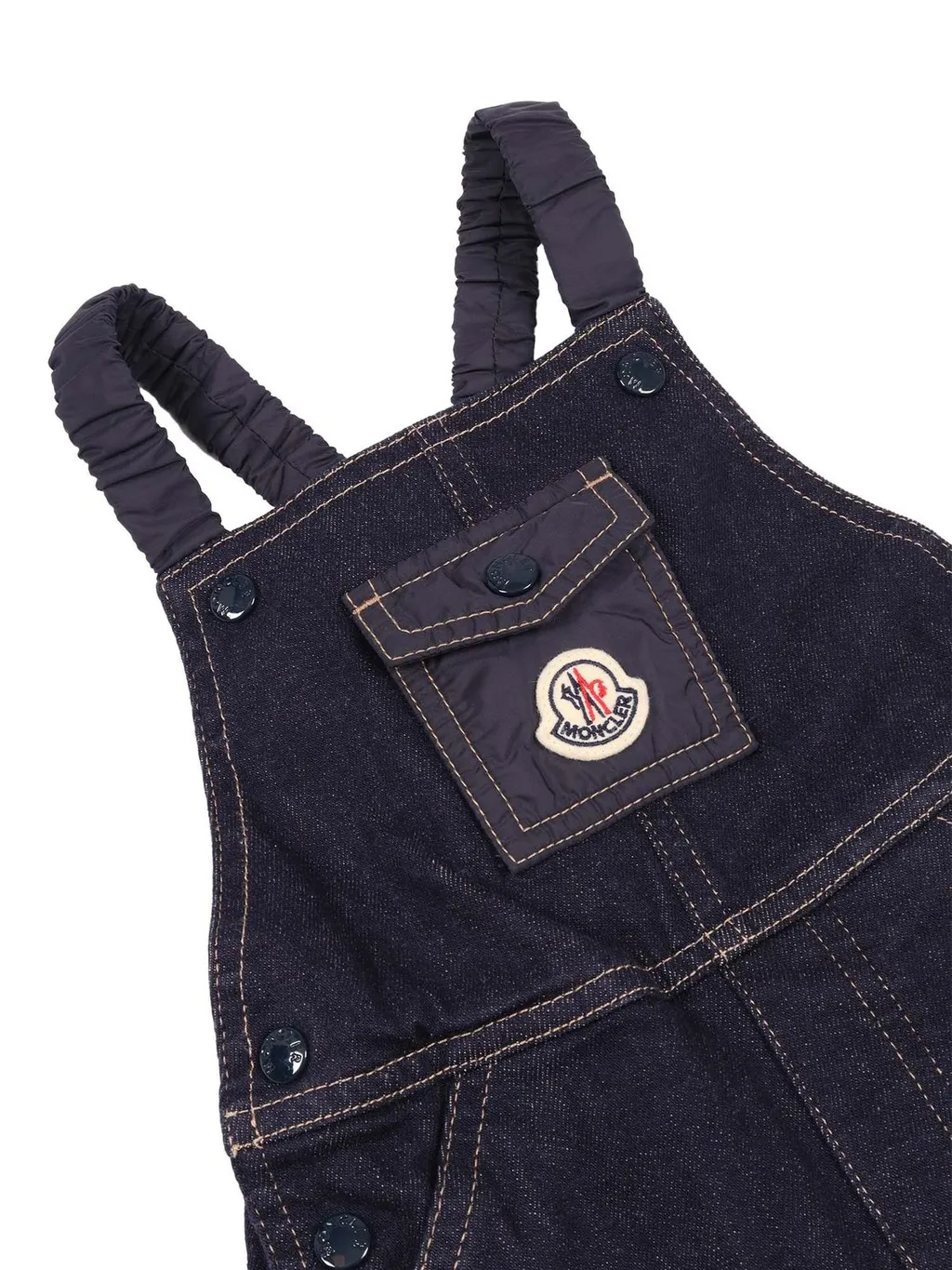 Moncler Enfant Denim Overalls