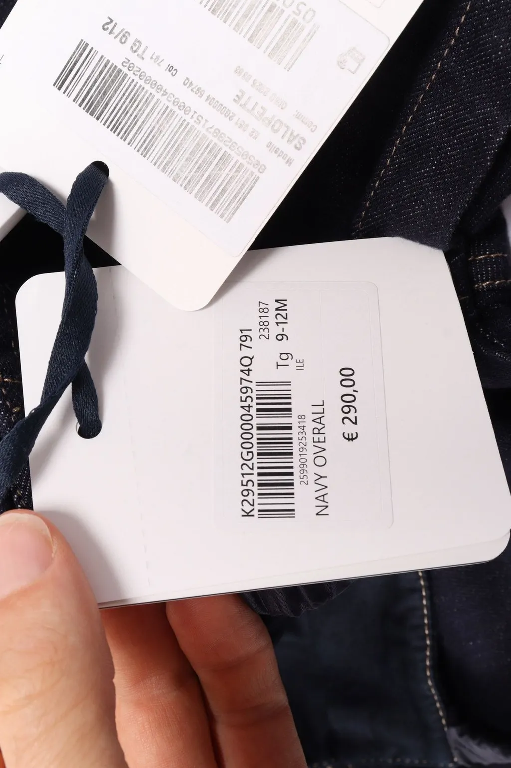 Moncler Enfant Denim Overalls