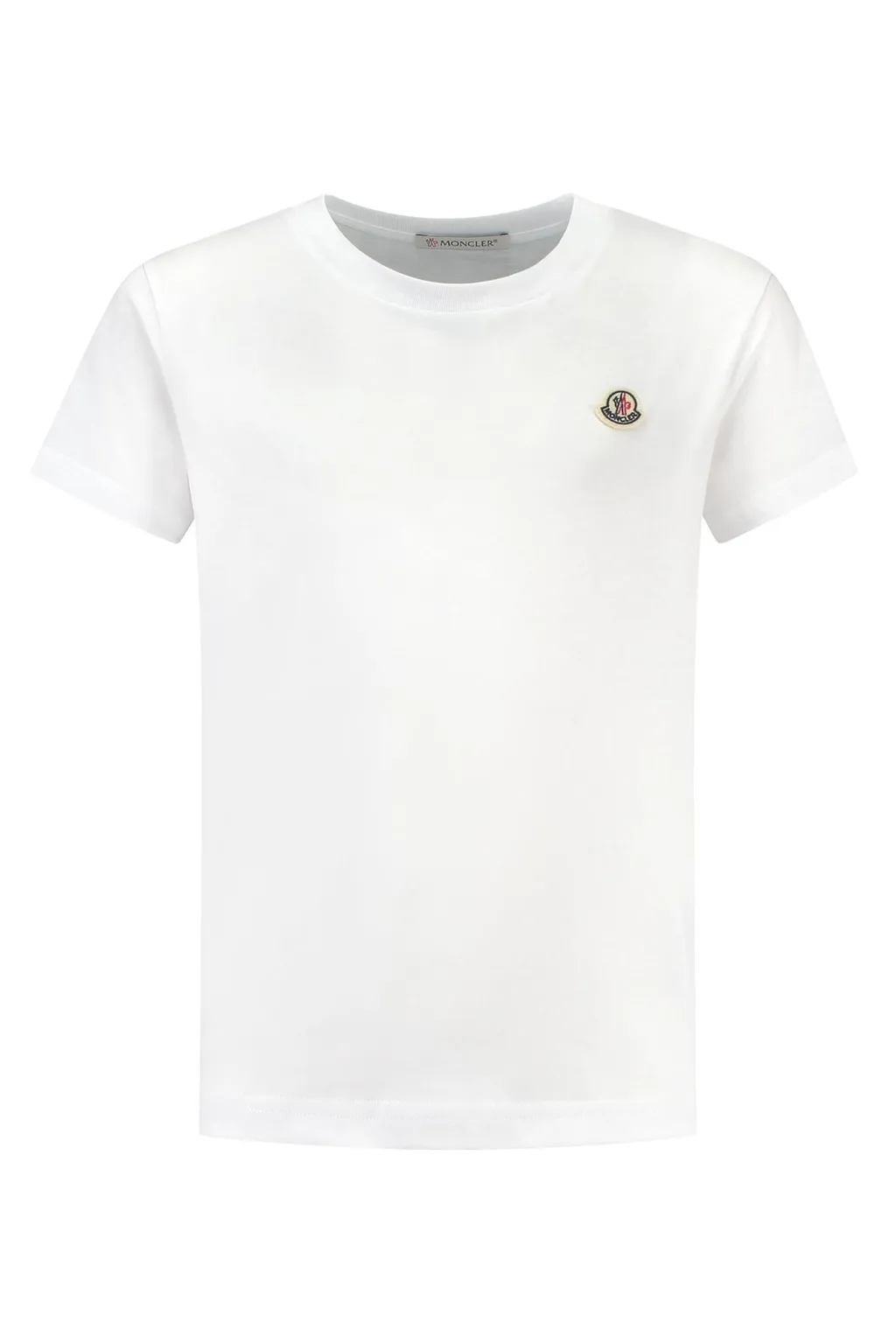 Moncler Enfant Logo Embroidered Crewneck T-Shirt