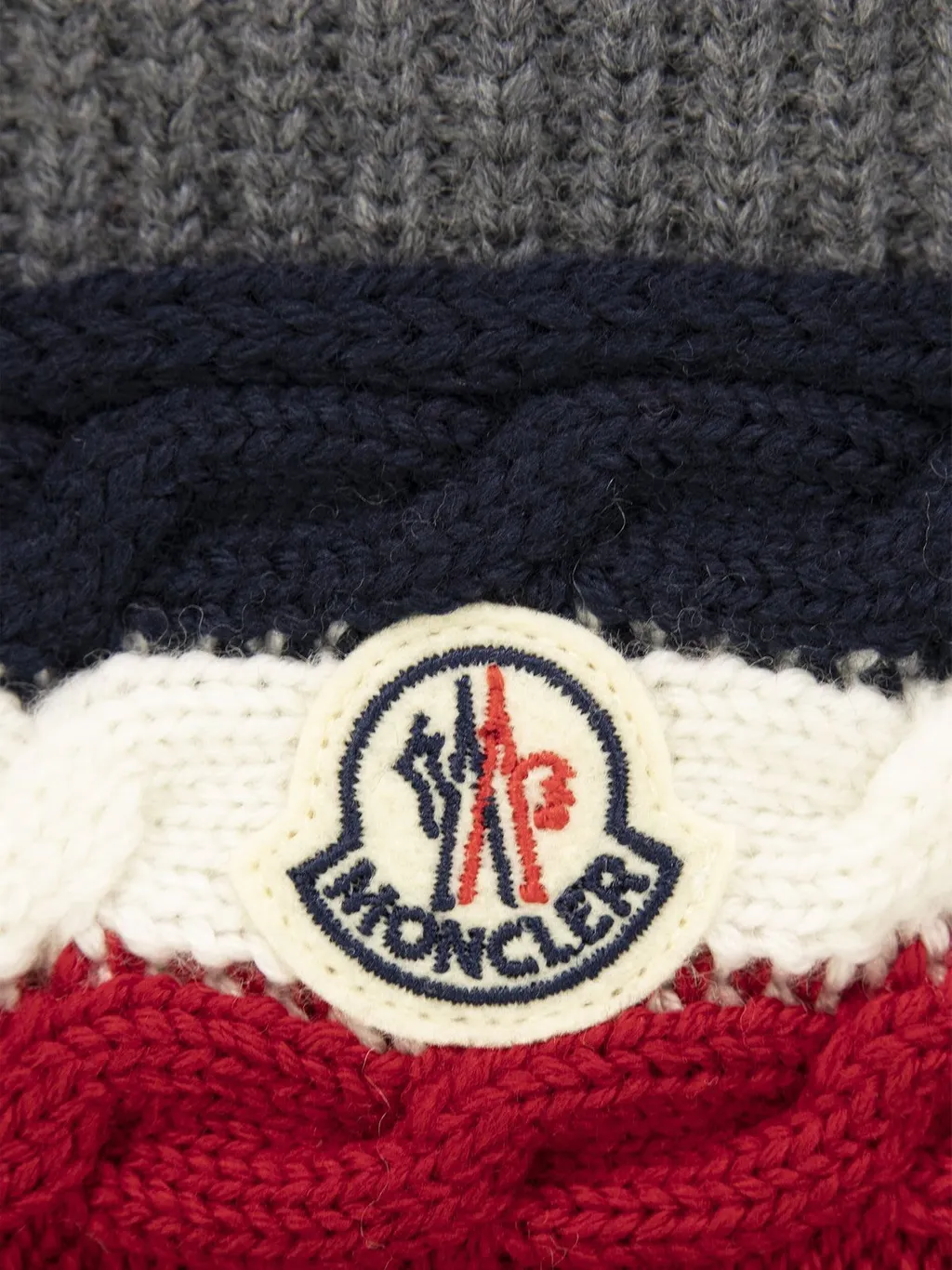 Moncler Enfant Logo Patch Knitted Beanie