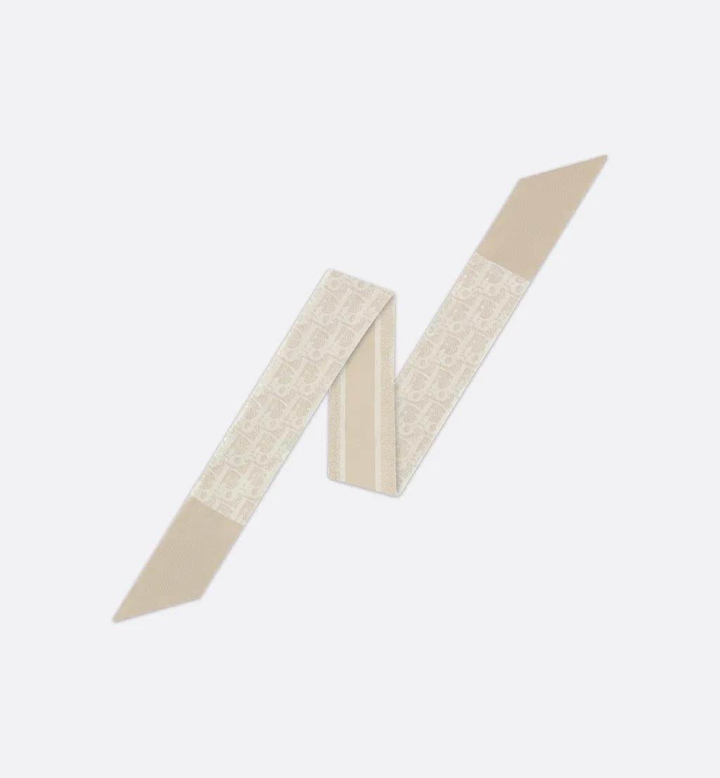 Dior Oblique Natte Mitzah Scarf