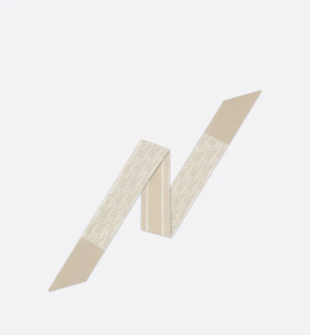 Dior Oblique Natte Mitzah Scarf