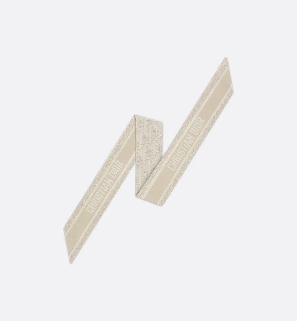 Dior Oblique Natte Mitzah Scarf