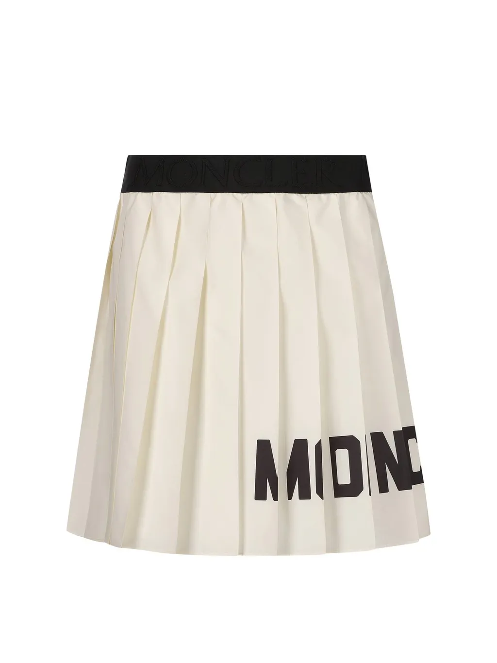 Moncler Enfant Logo Printed Pleated Skirt