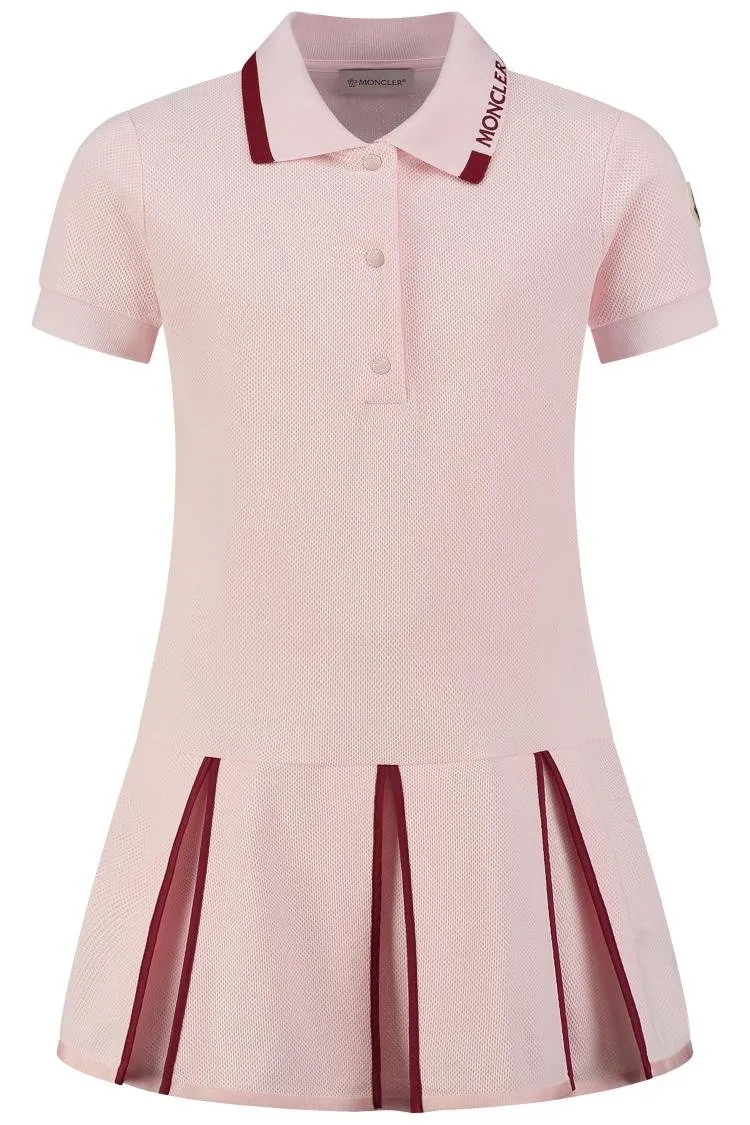 Moncler Enfant Logo Patch Polo Dress