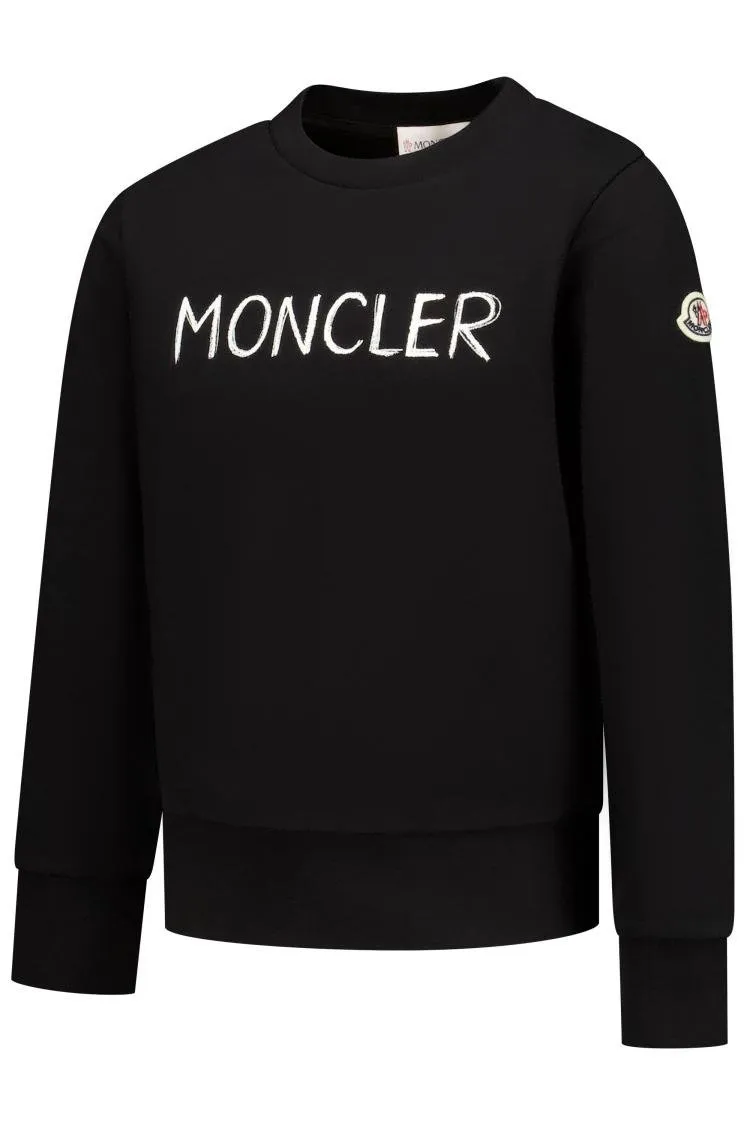Moncler Enfant Logo Printed Crewneck Sweatshirt