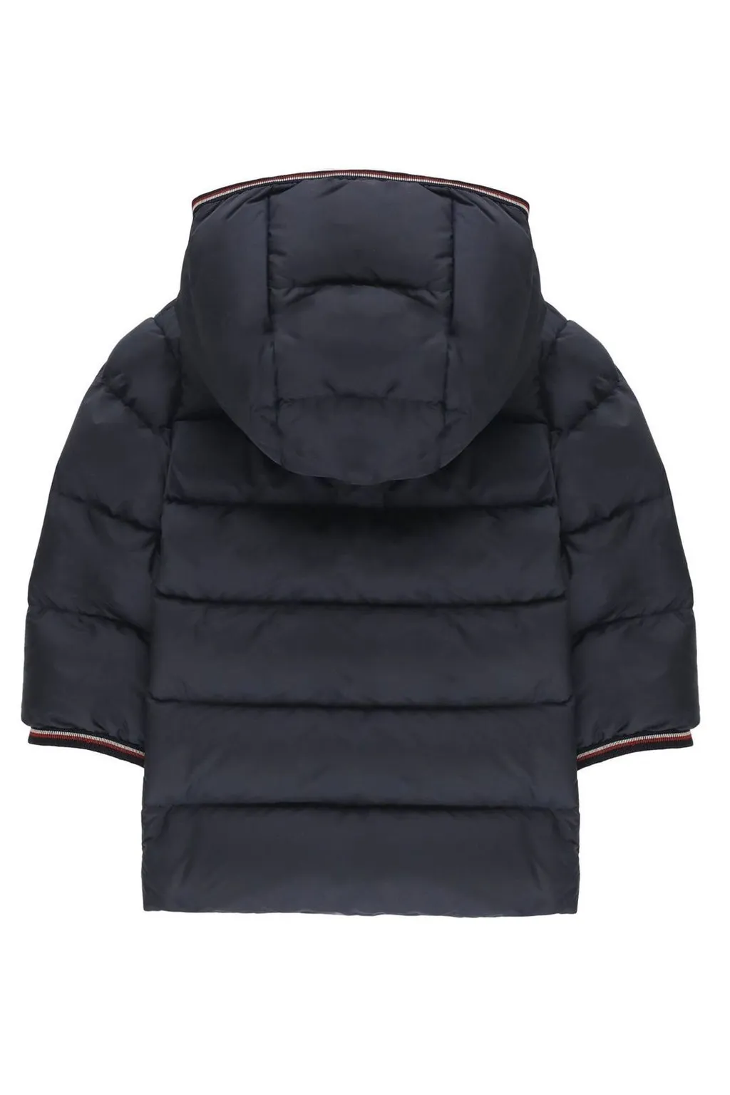 Moncler Enfant Logo Patch Zip-Up Hooded Jacket